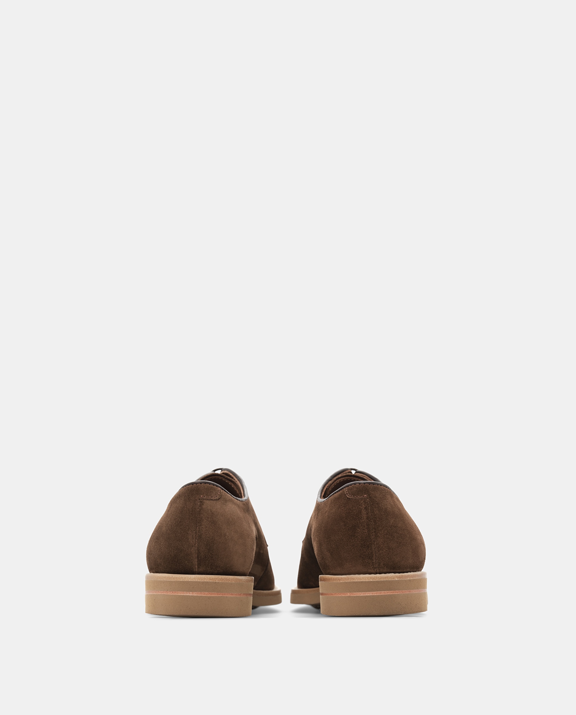 Bluchers Lisos de Camurça Castanho-3