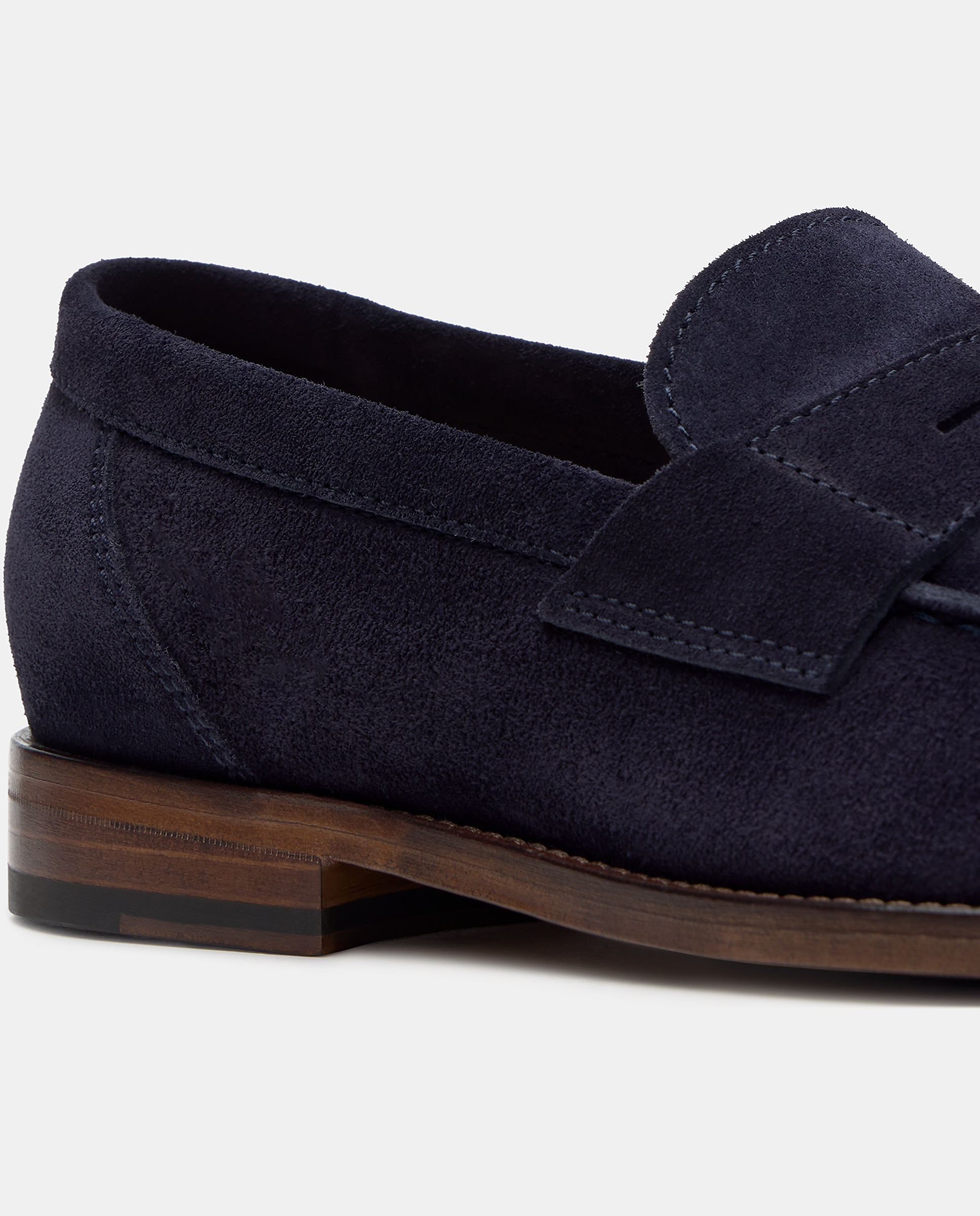 Mocassins de Camurça com Fita Azul-marinho-4