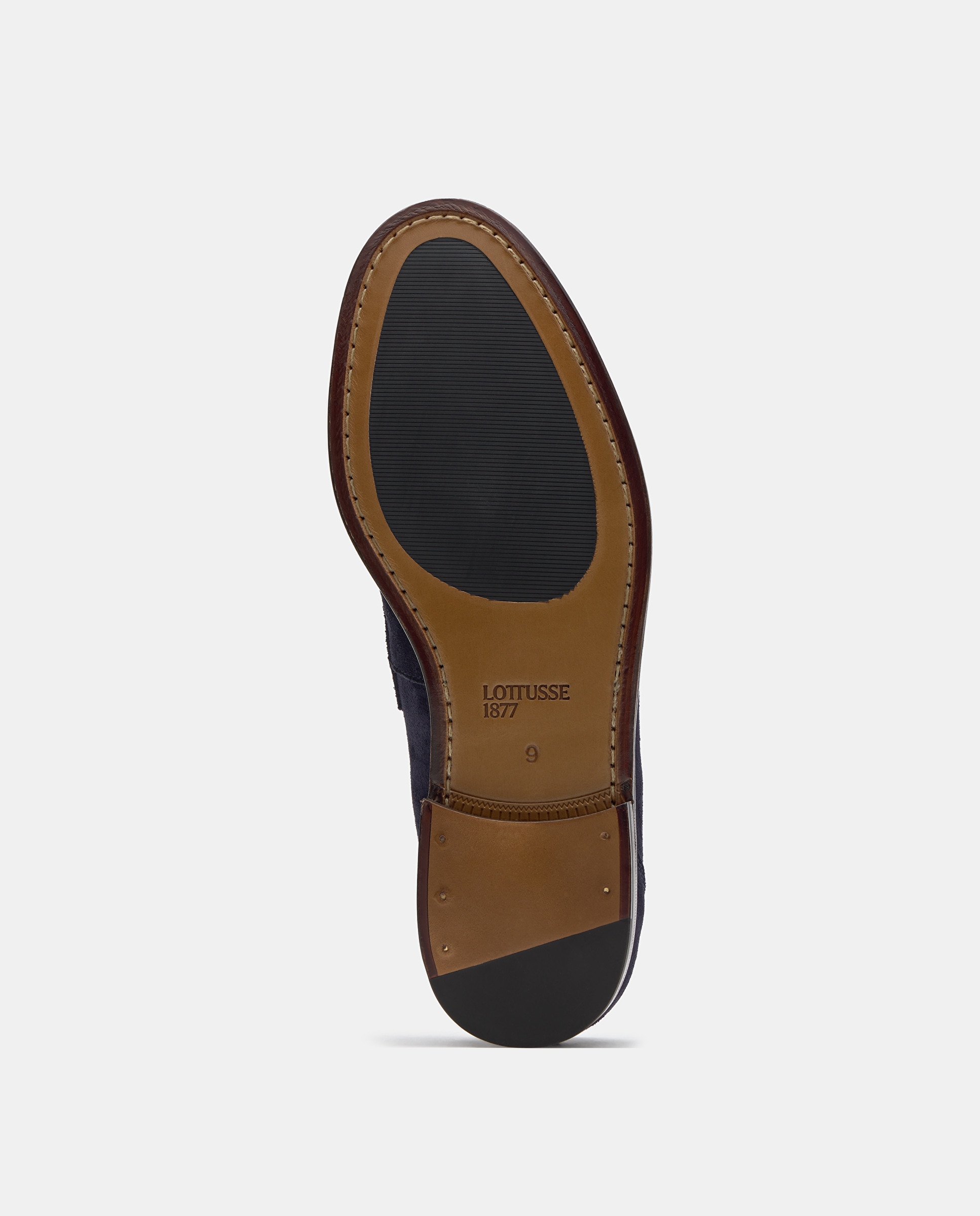 Mocassins de Camurça com Fita Azul-marinho-5