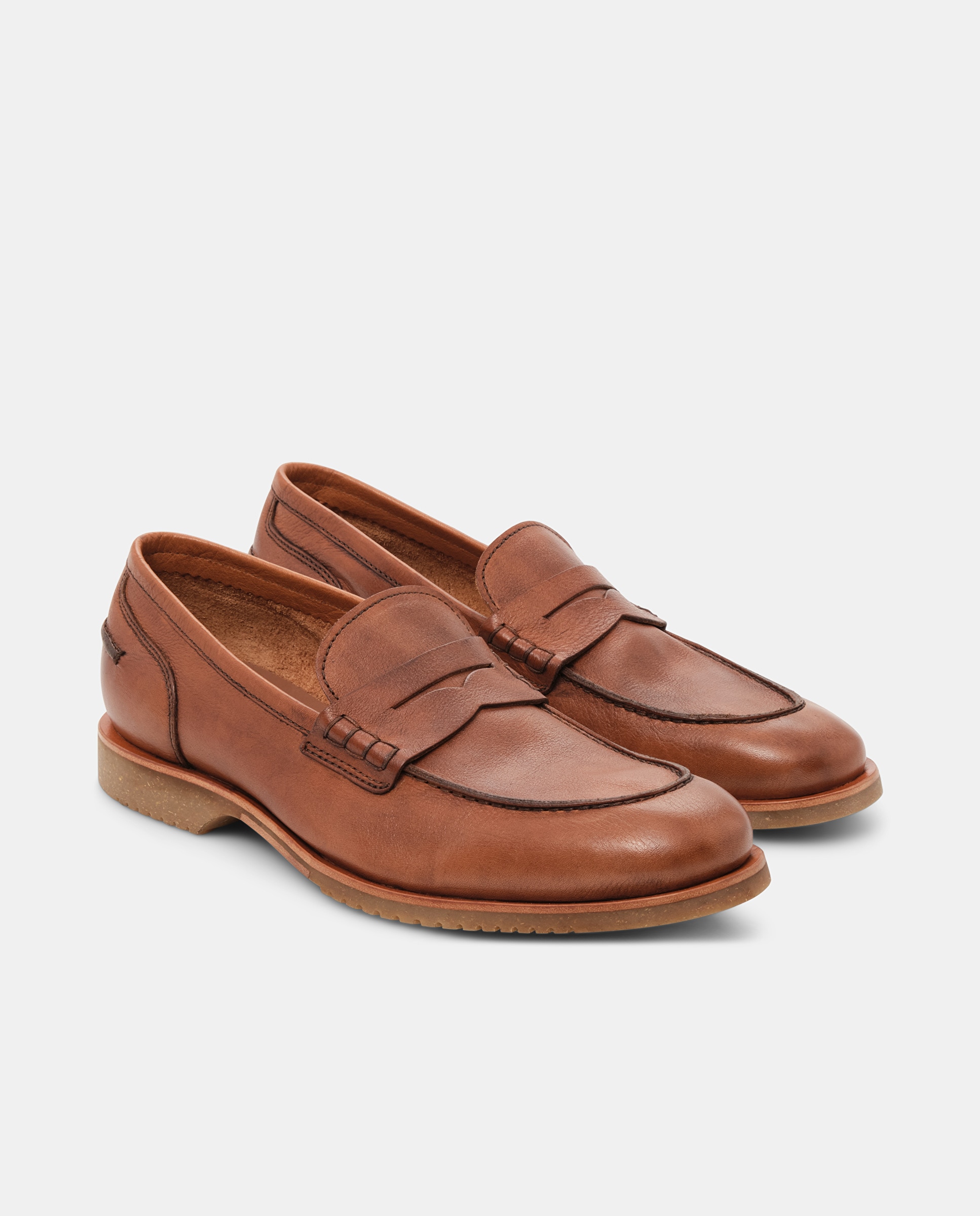 Mocassins Siena de Pele Camel Camel-2