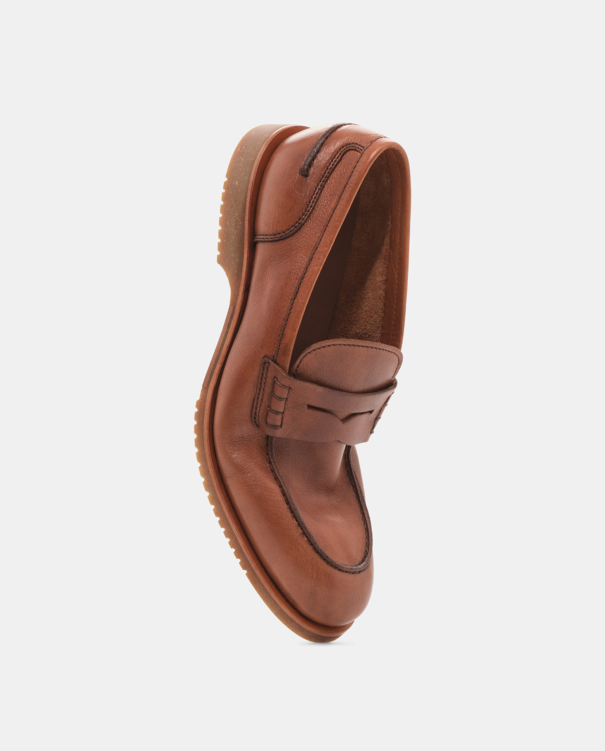 Mocassins Siena de Pele Camel Camel-5