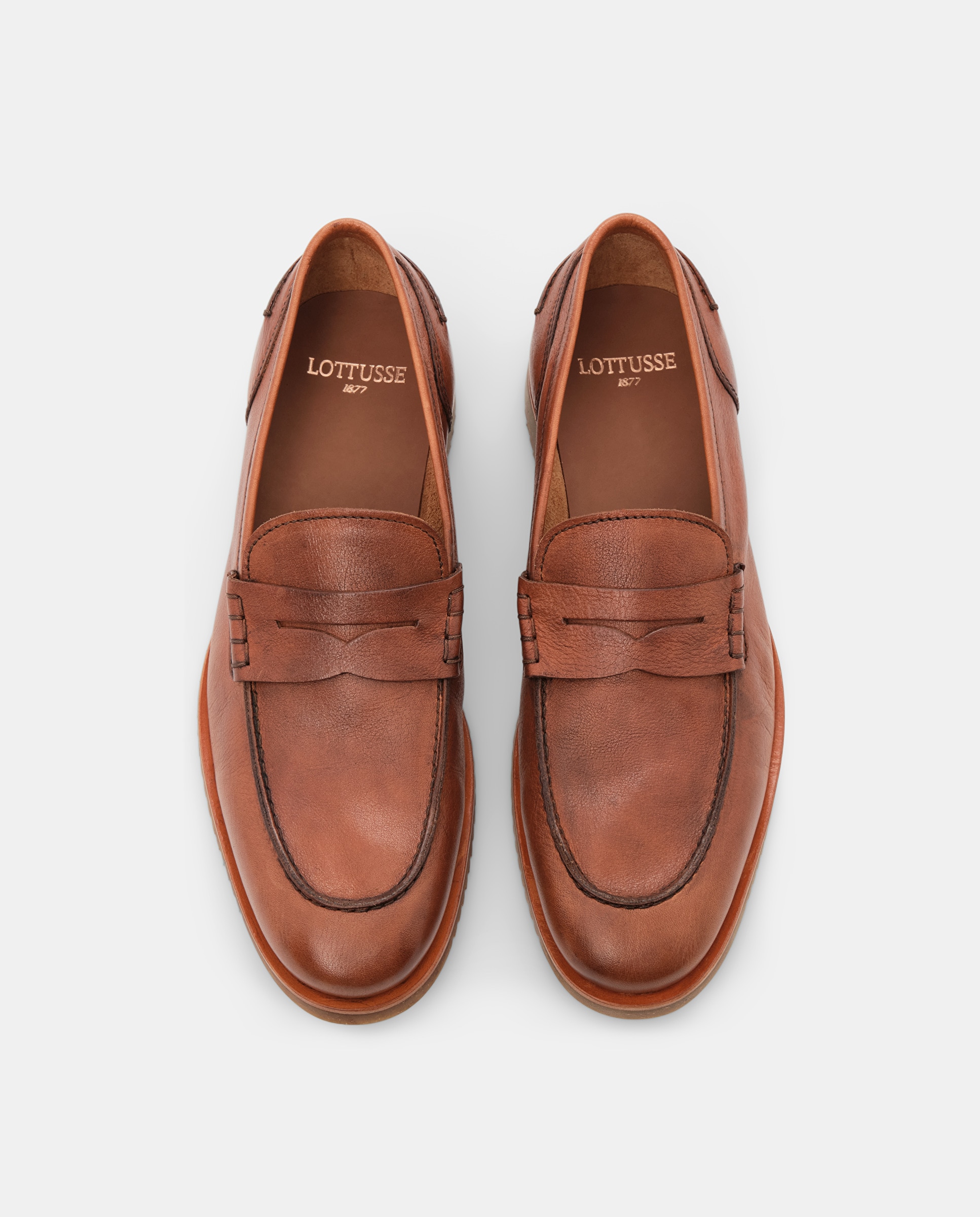 Mocassins Siena de Pele Camel Camel-6