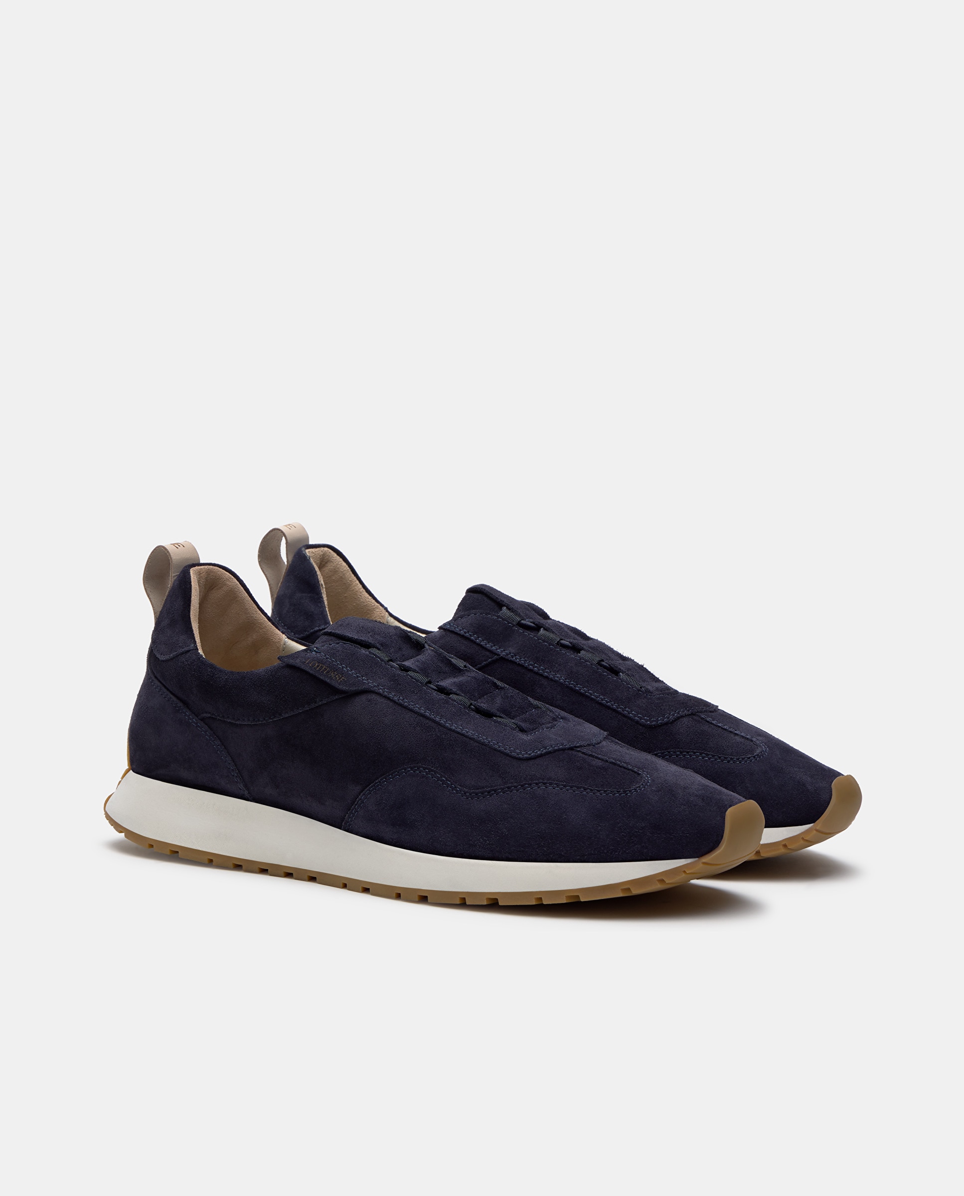 Sapatilhas Retro Denver de Pele Bovino Azul-marinho-2