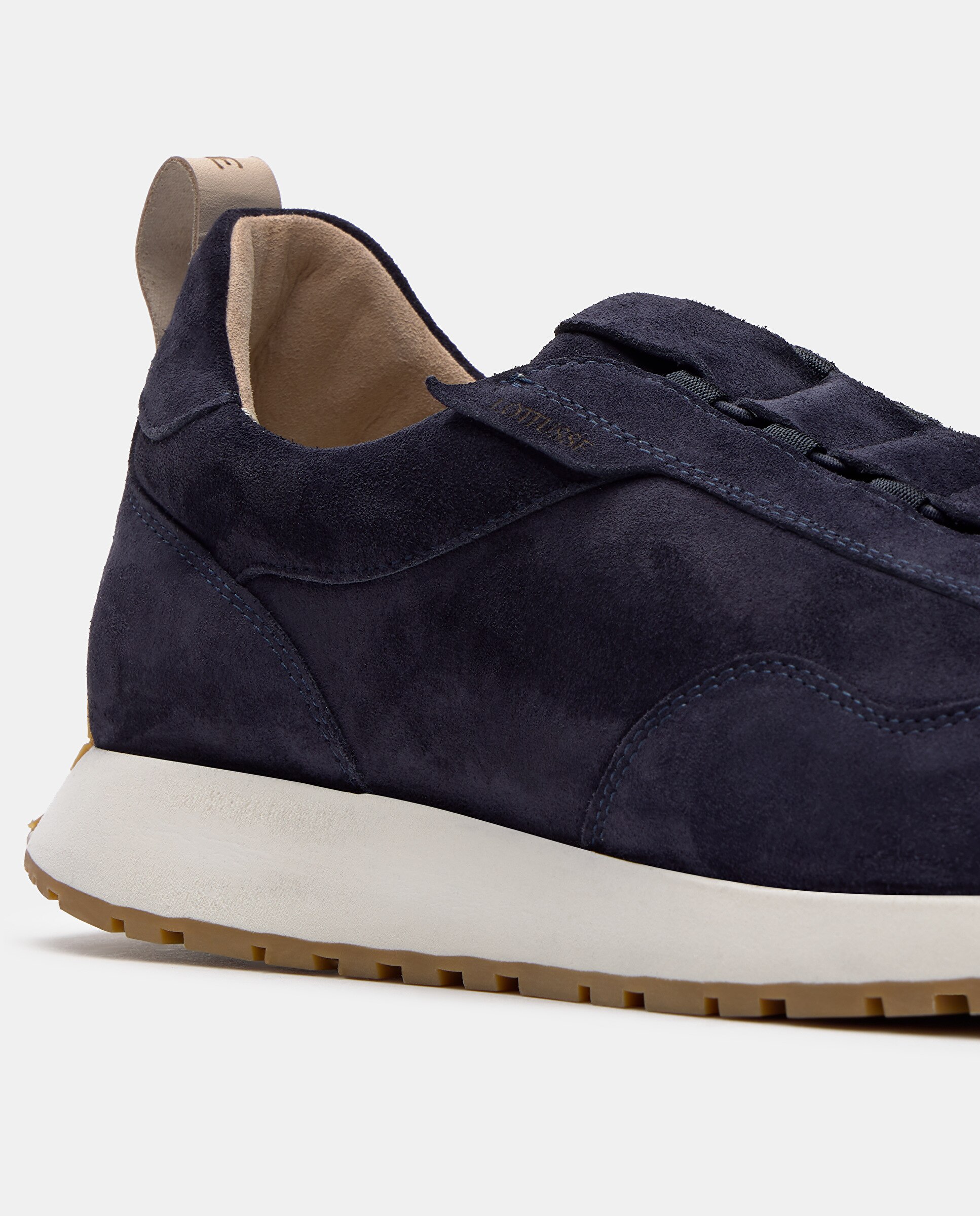 Sapatilhas Retro Denver de Pele Bovino Azul-marinho-4