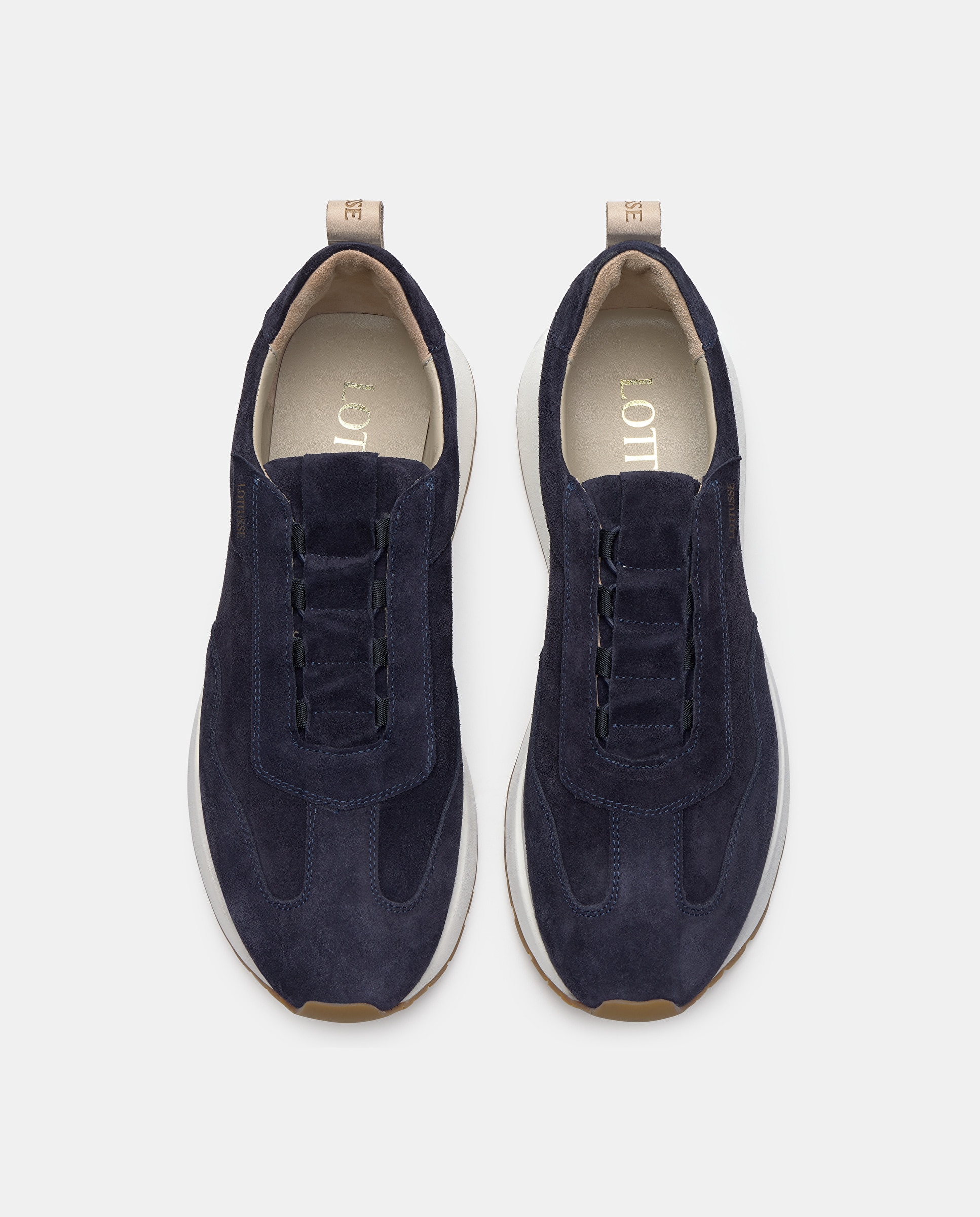 Sapatilhas Retro Denver de Pele Bovino Azul-marinho-6