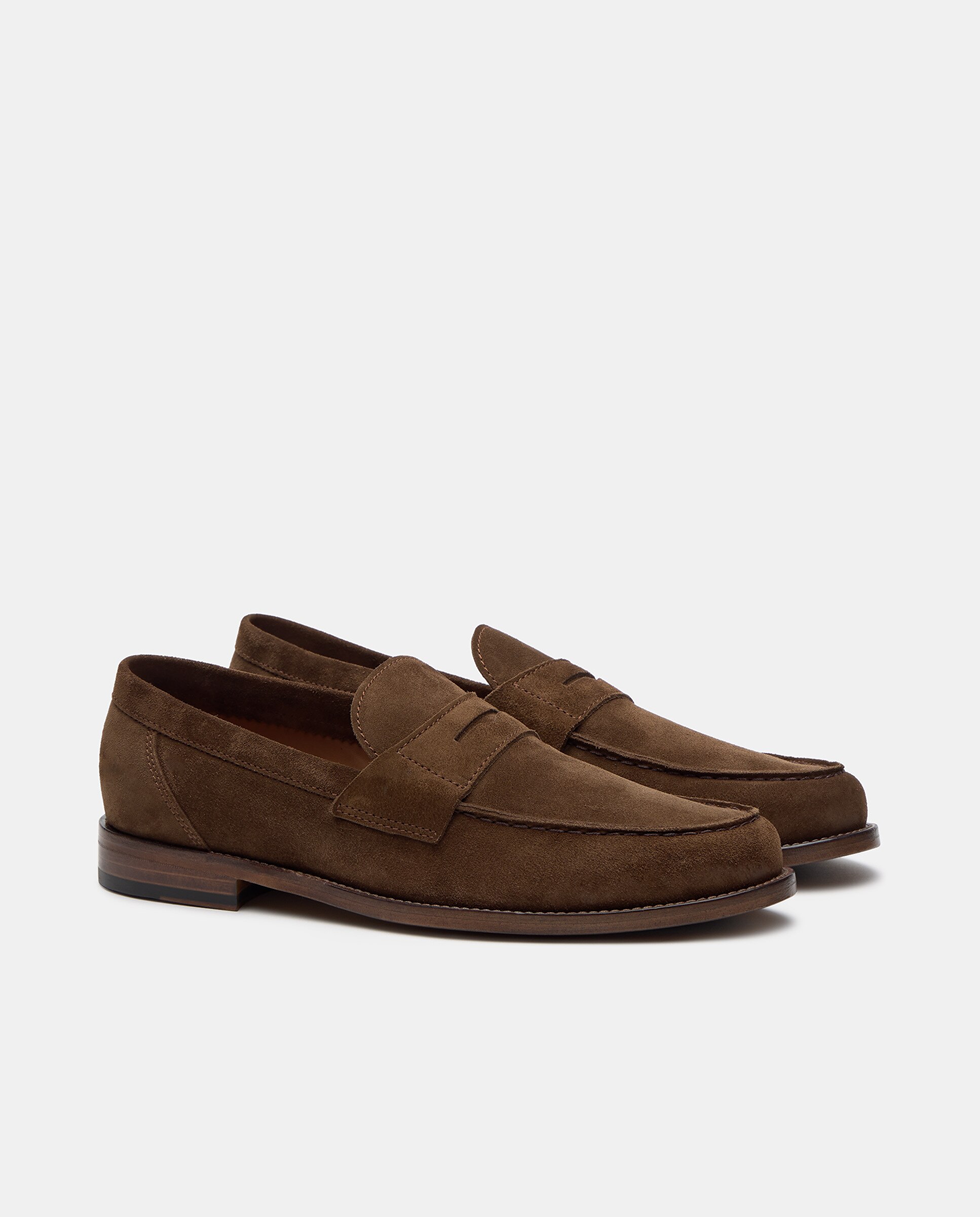 Mocassins de Camurça com Fita Castanho-2