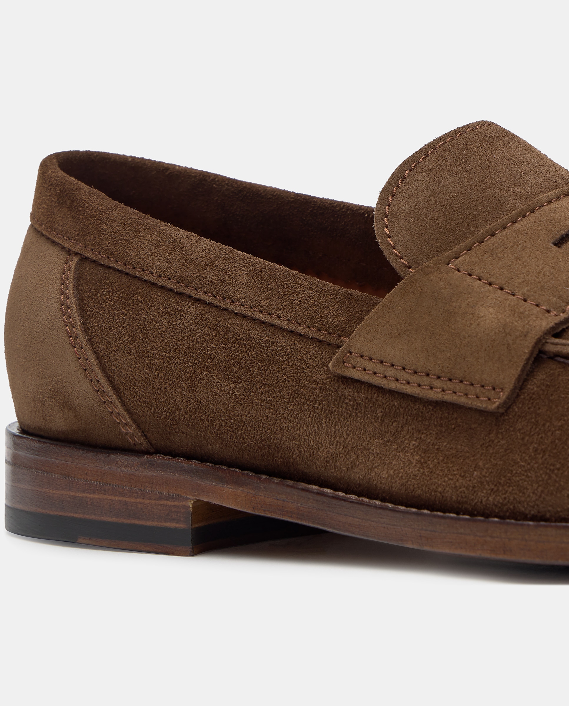 Mocassins de Camurça com Fita Castanho-4