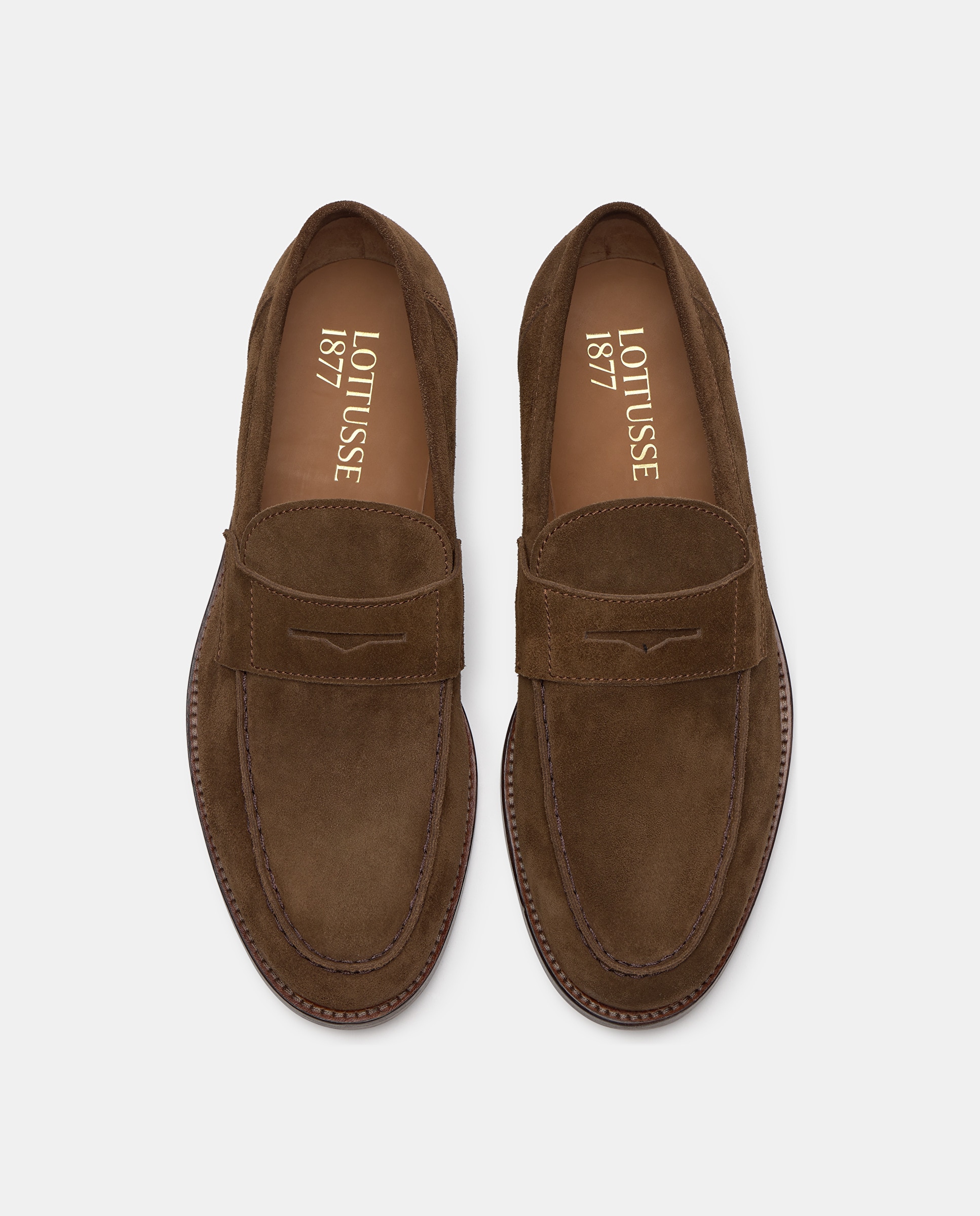 Mocassins de Camurça com Fita Castanho-6