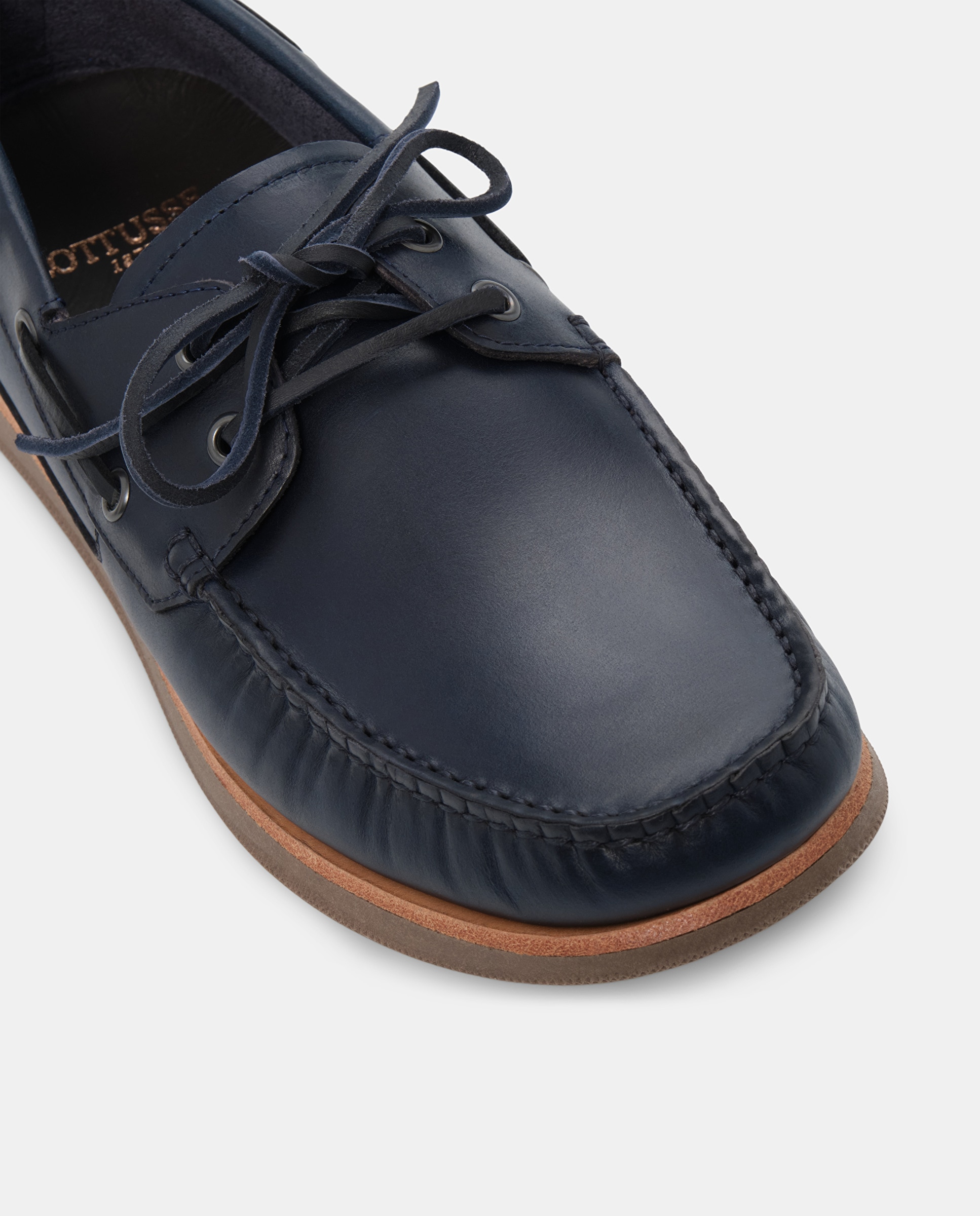 Náuticos Sailor de Pele Azul-marinho-4