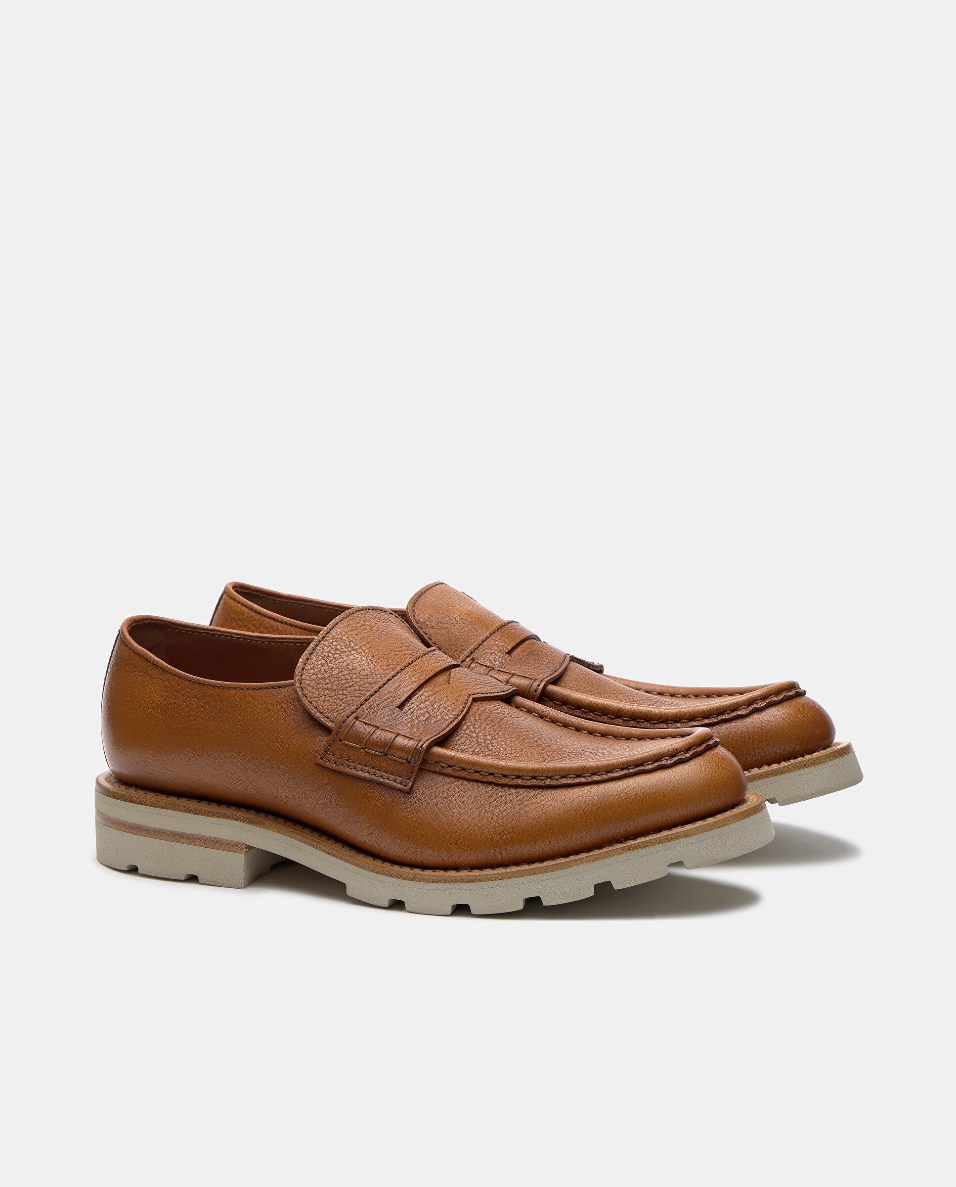 Mocassins Formais Murphy de Pele Castanho-2