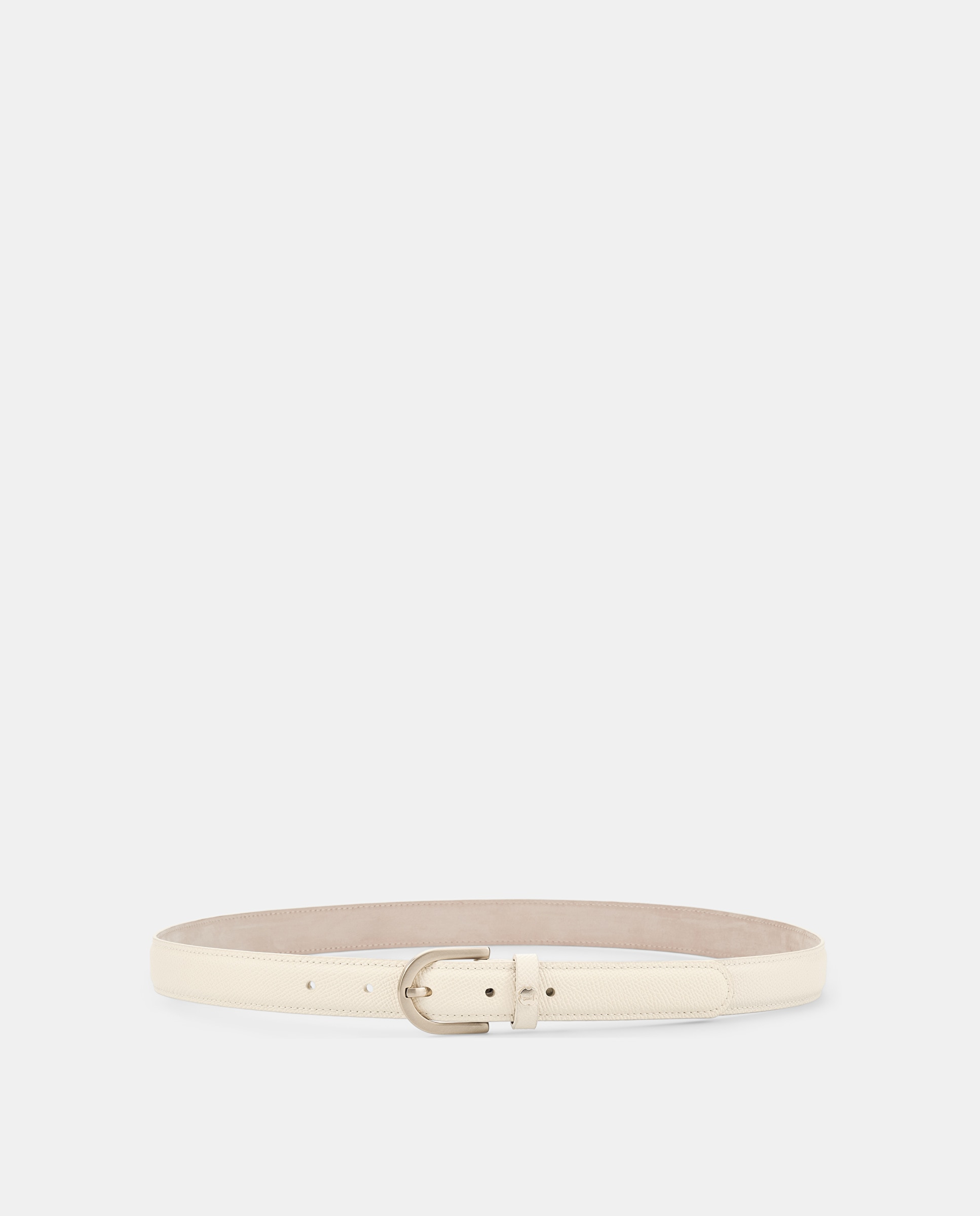 Cinto Gante de Pele Bovino Branco-marfim-1