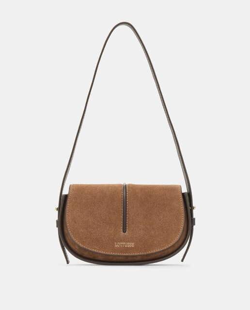 Imagem 0 de Mala de Ombro Talaia com Fecho Magnético Pequeno Meia-lua de Pele