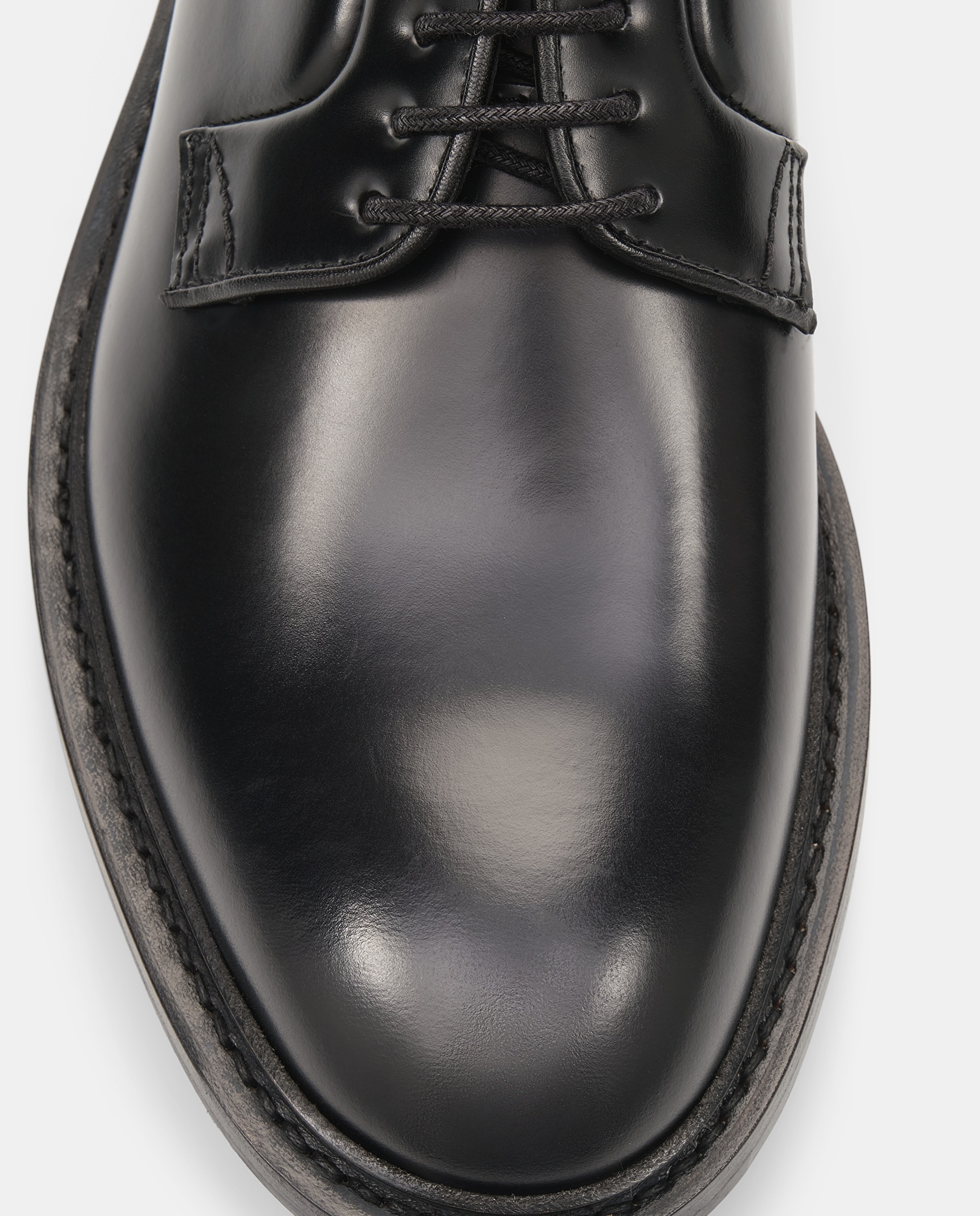 Sapatos de Cordões Prestige em Pele de Bovino em Preto Preto-4