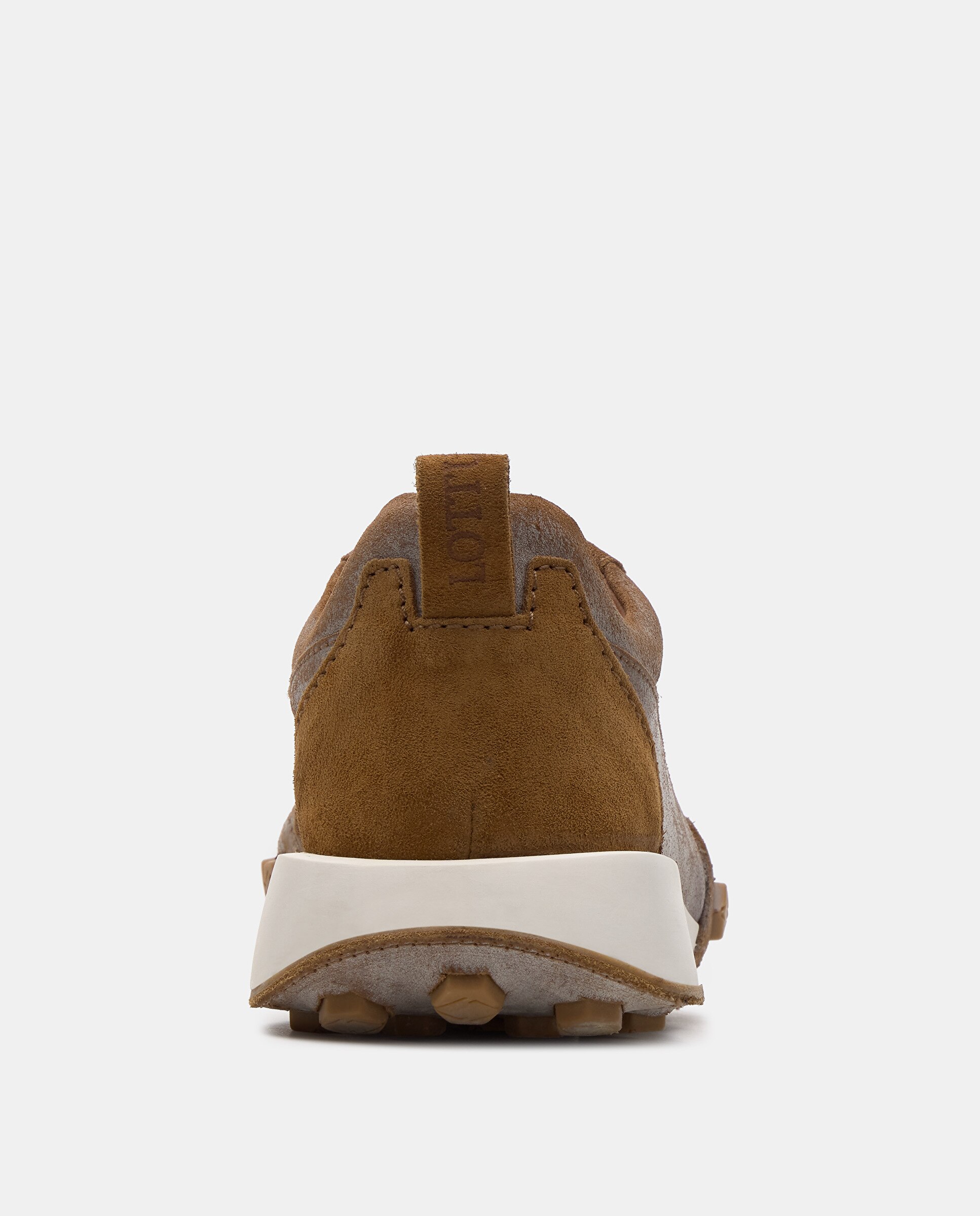 Sapatilhas Retro Nauta de Pele de Bovino Bege-3