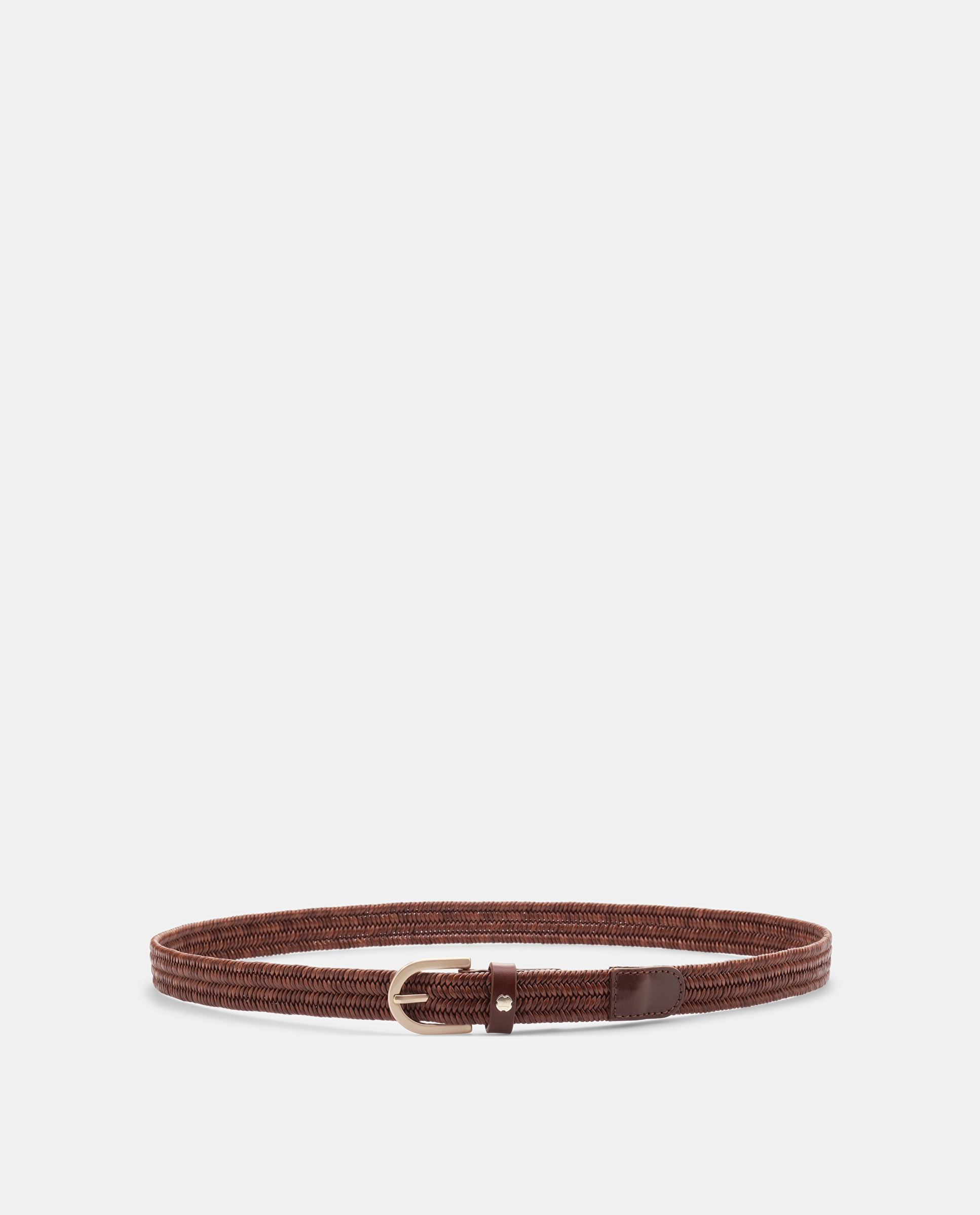 Cinto Gante de Pele Bovino Castanho-1