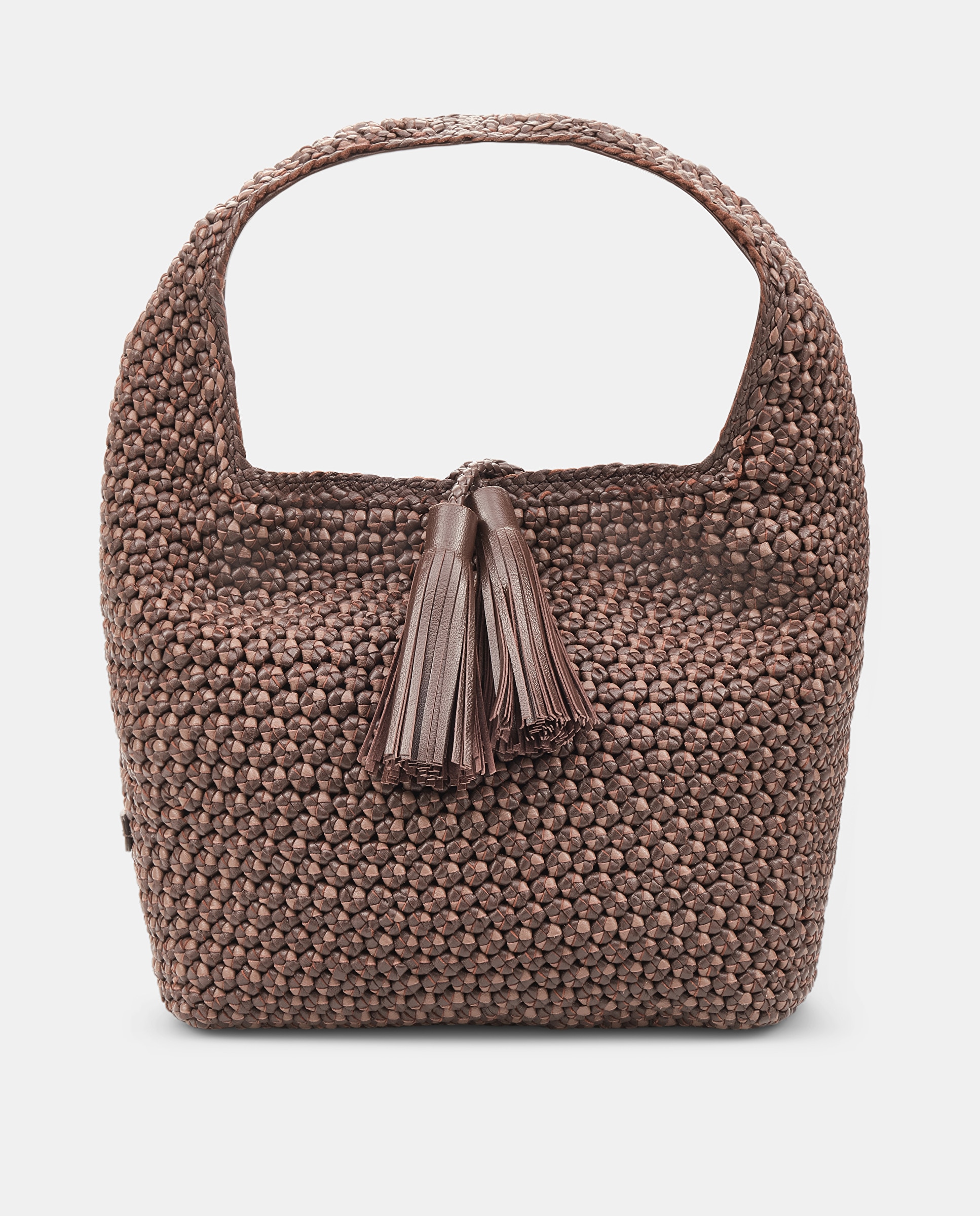 Imagem 0 de Mala Pequena de Pele Entrançada