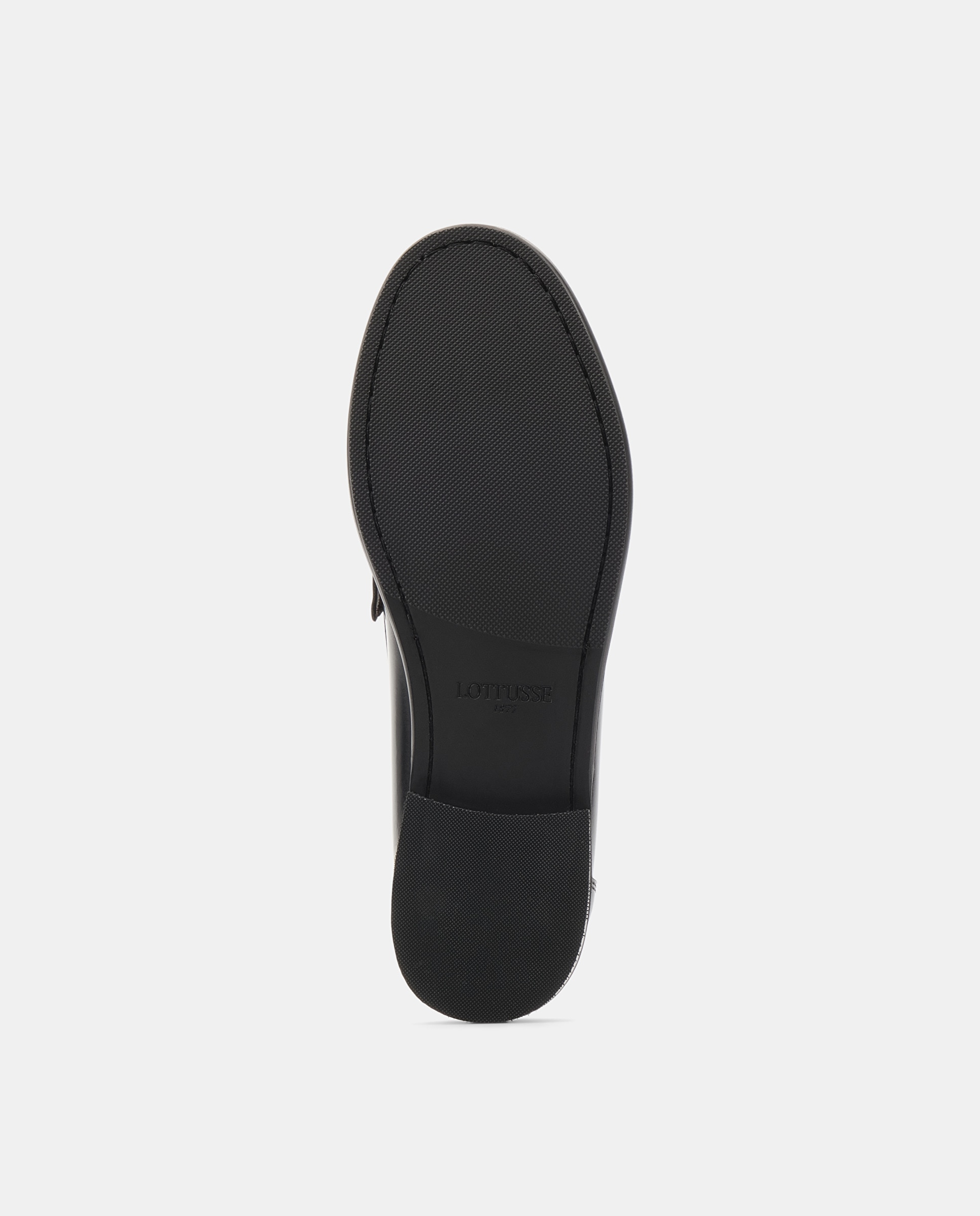 Mocassins Lara de Pele Multicolor Preto / Branco-5