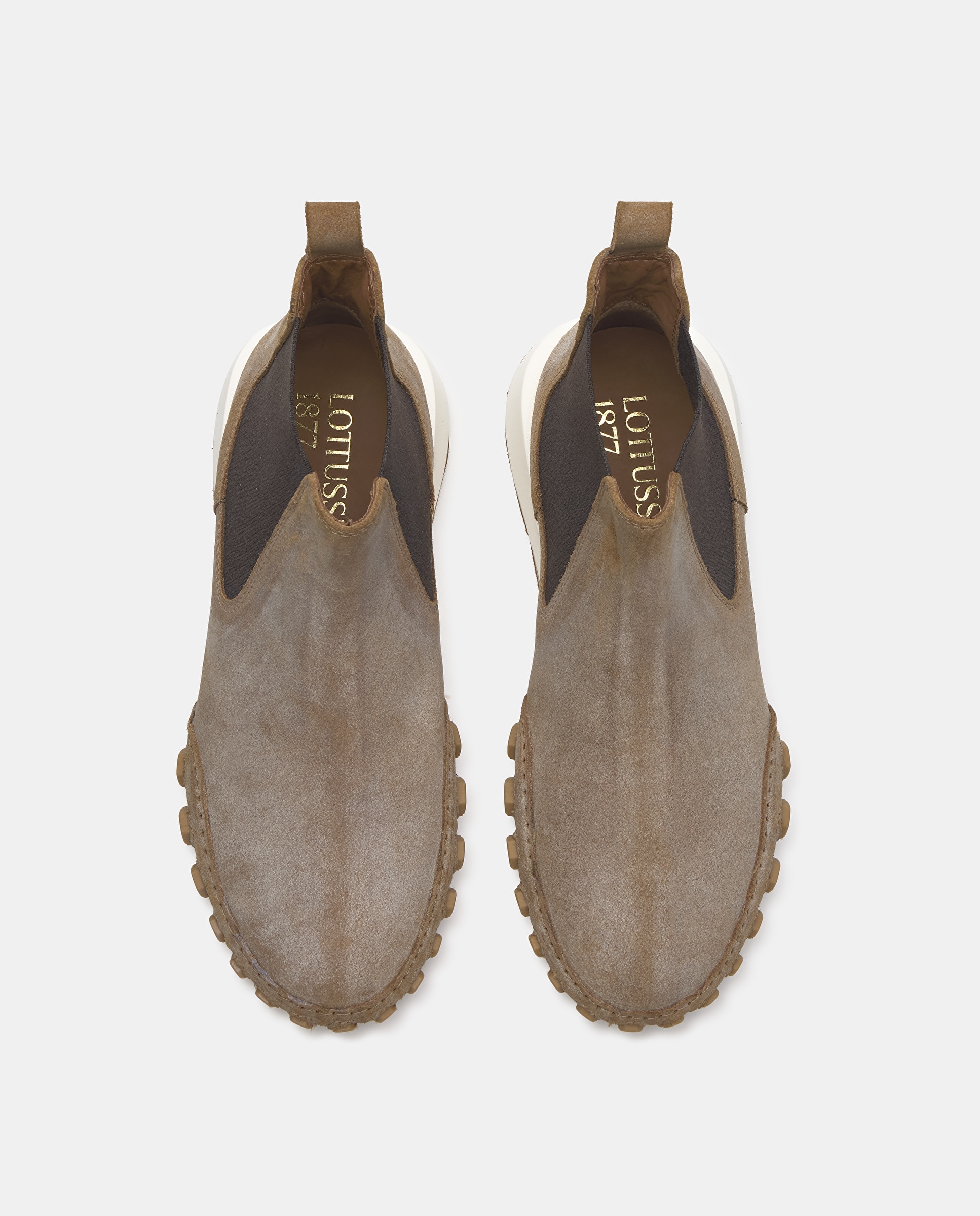 Sapatilhas Nauta de Pele Castanho-6