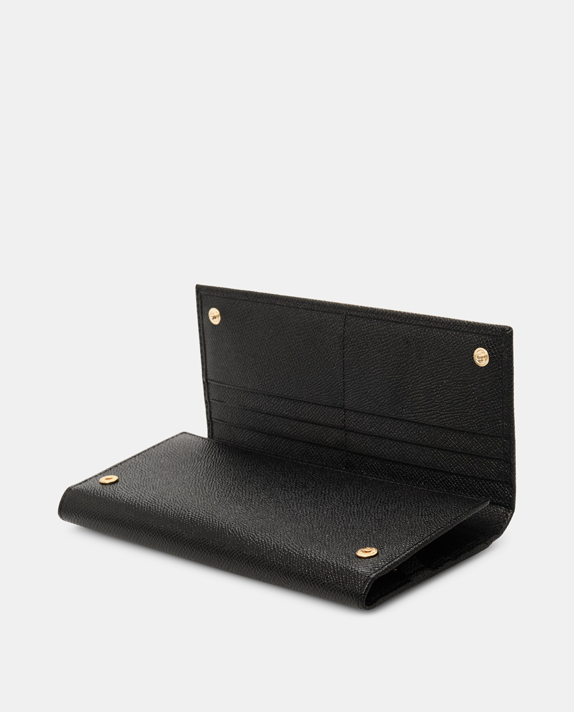 Carteira Retangular de Pele Bovino Preto-4