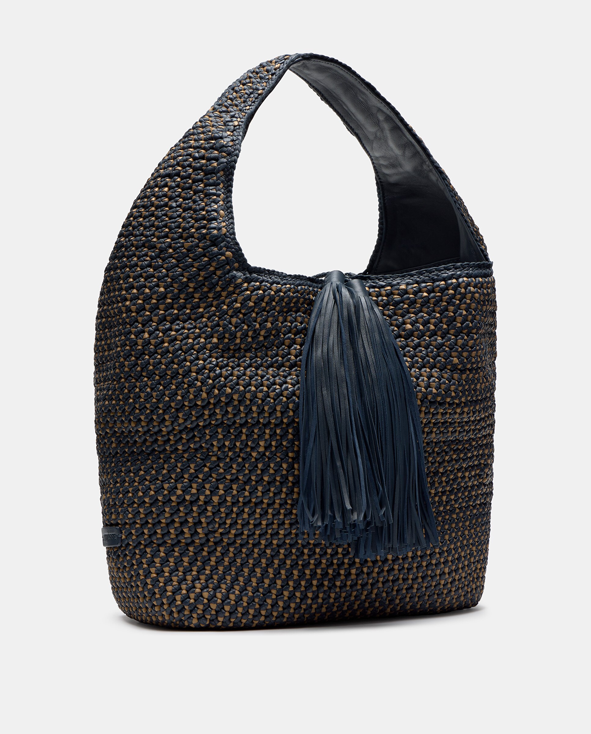 Mala Hobo de Pele de Cordeiro Camel-2
