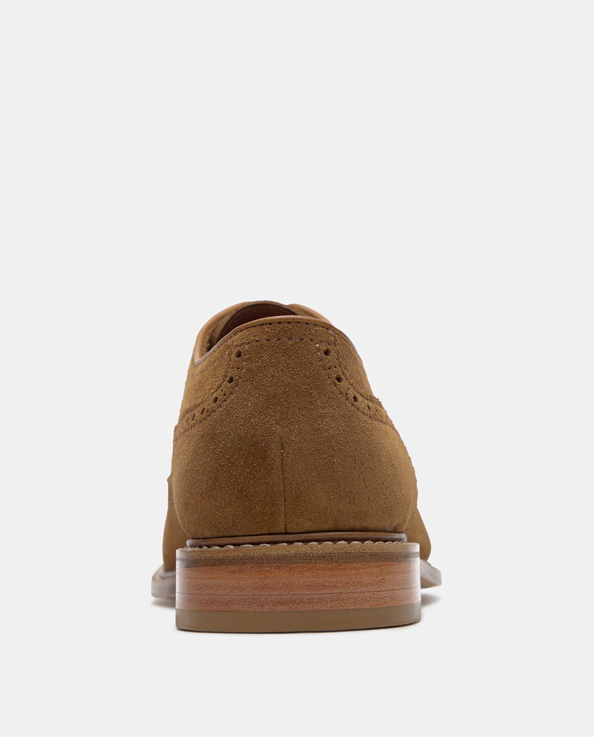 Sapato Oxford de Camurça Castanho-claro-3