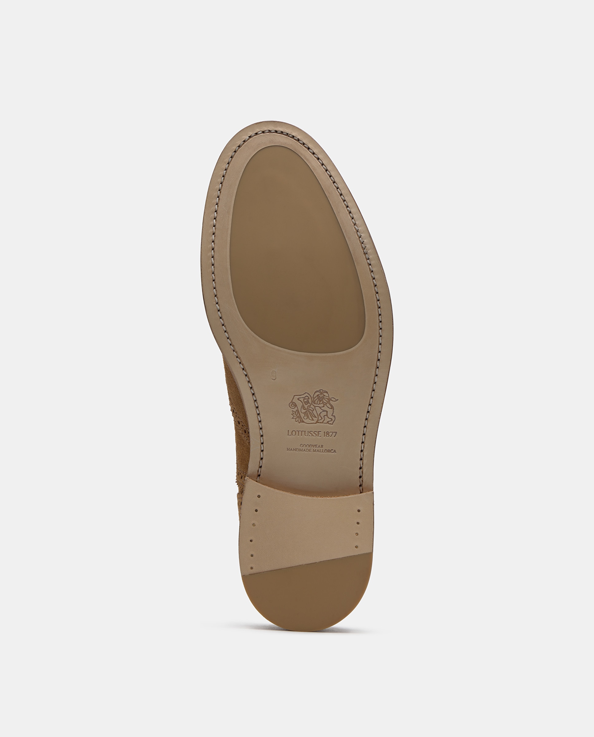 Sapato Oxford de Camurça Castanho-claro-5