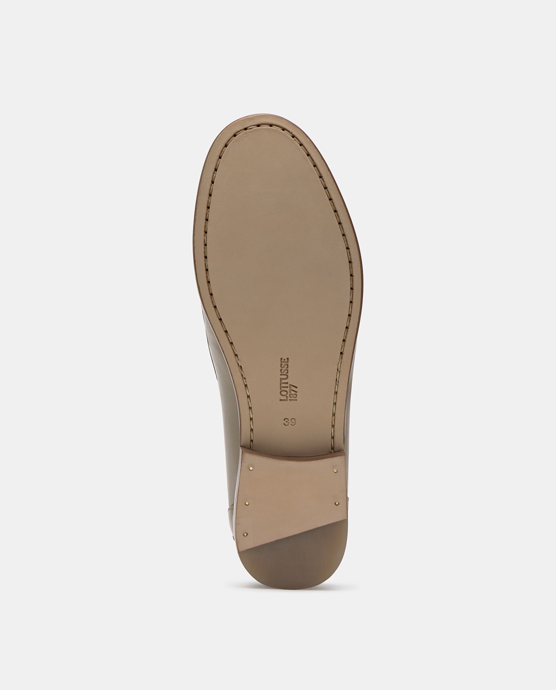 Mocassins de Pele de Novilho Bege-5