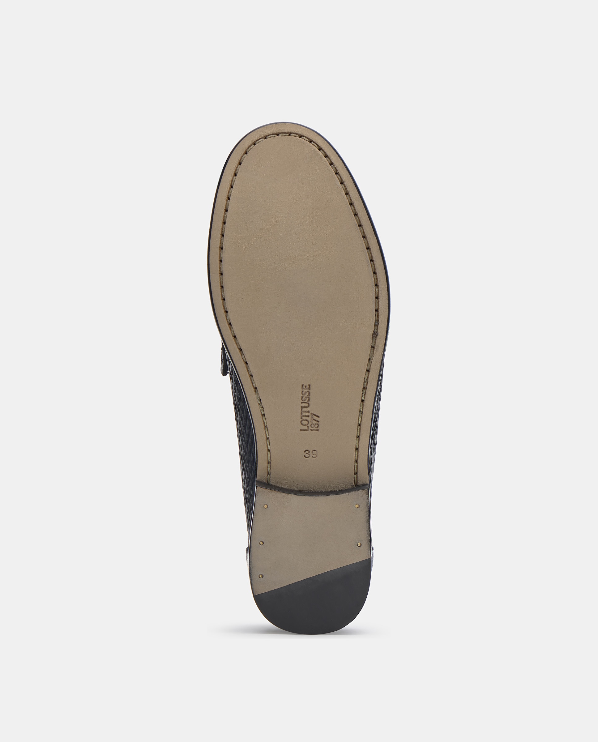 Mocassins de Pele Estampada Azul-marinho-5