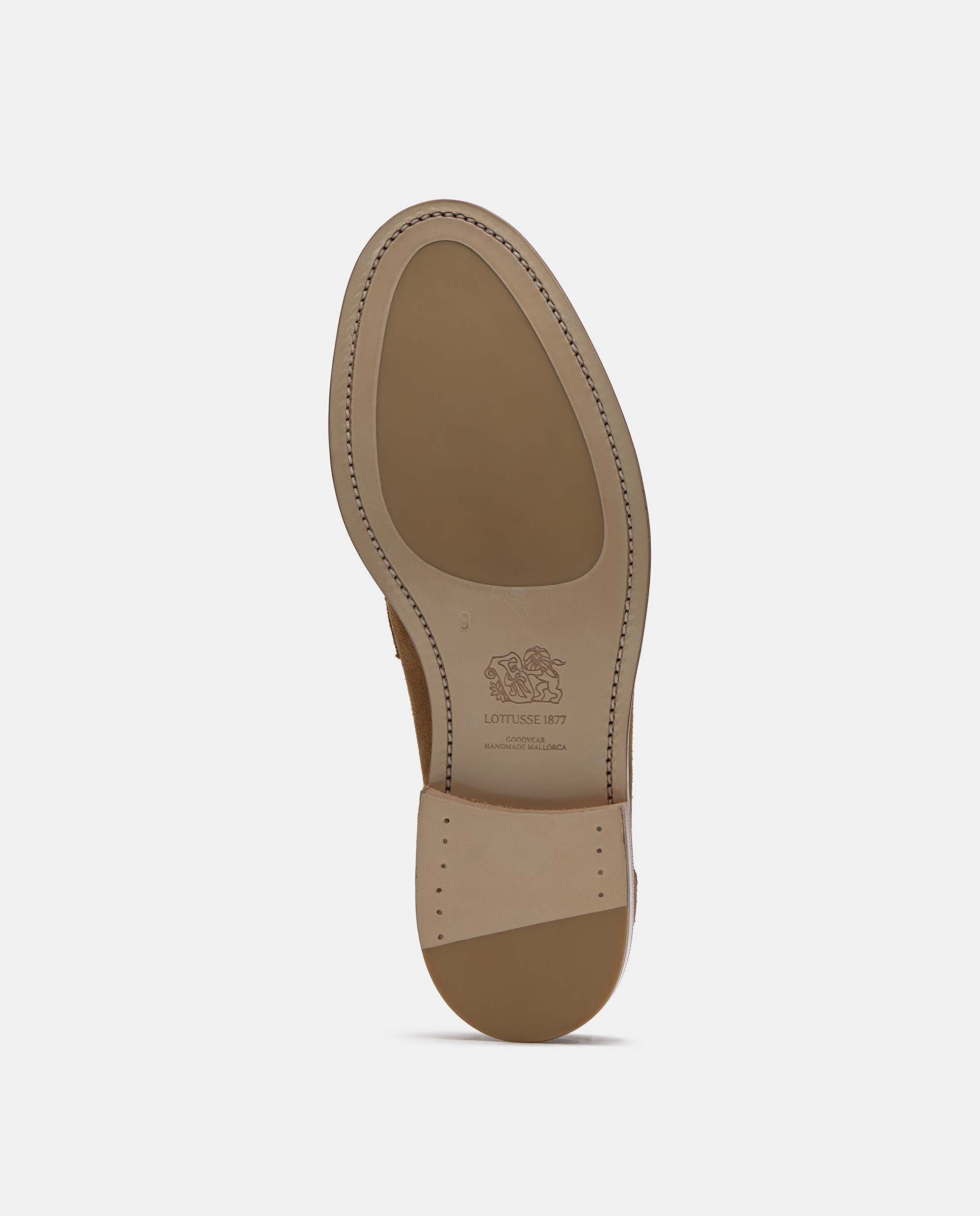 Mocassins Formais de Pele em Camurça Castanho-5