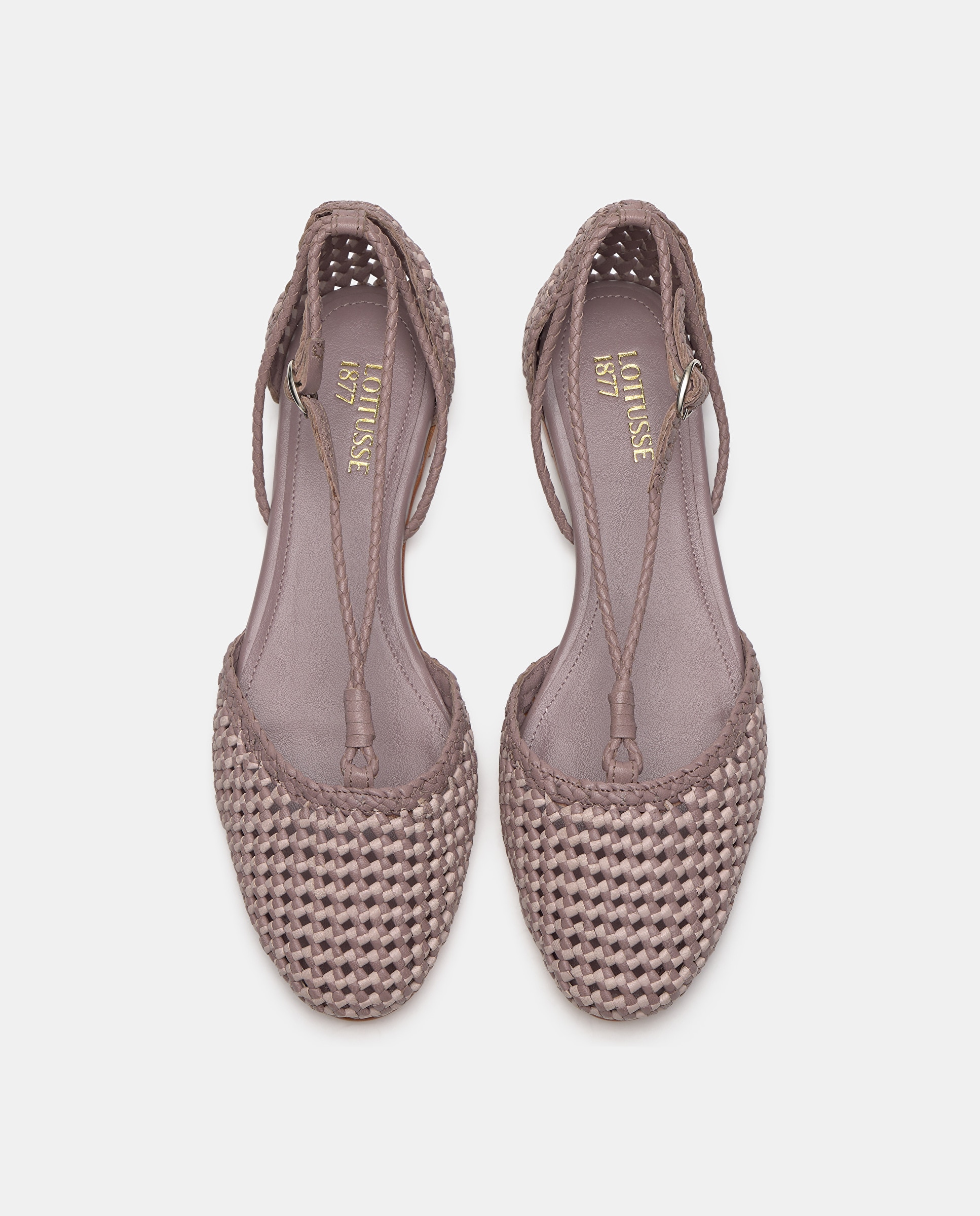 Sabrinas Desalcançadas de Pele de Cordeiro Roxo-6