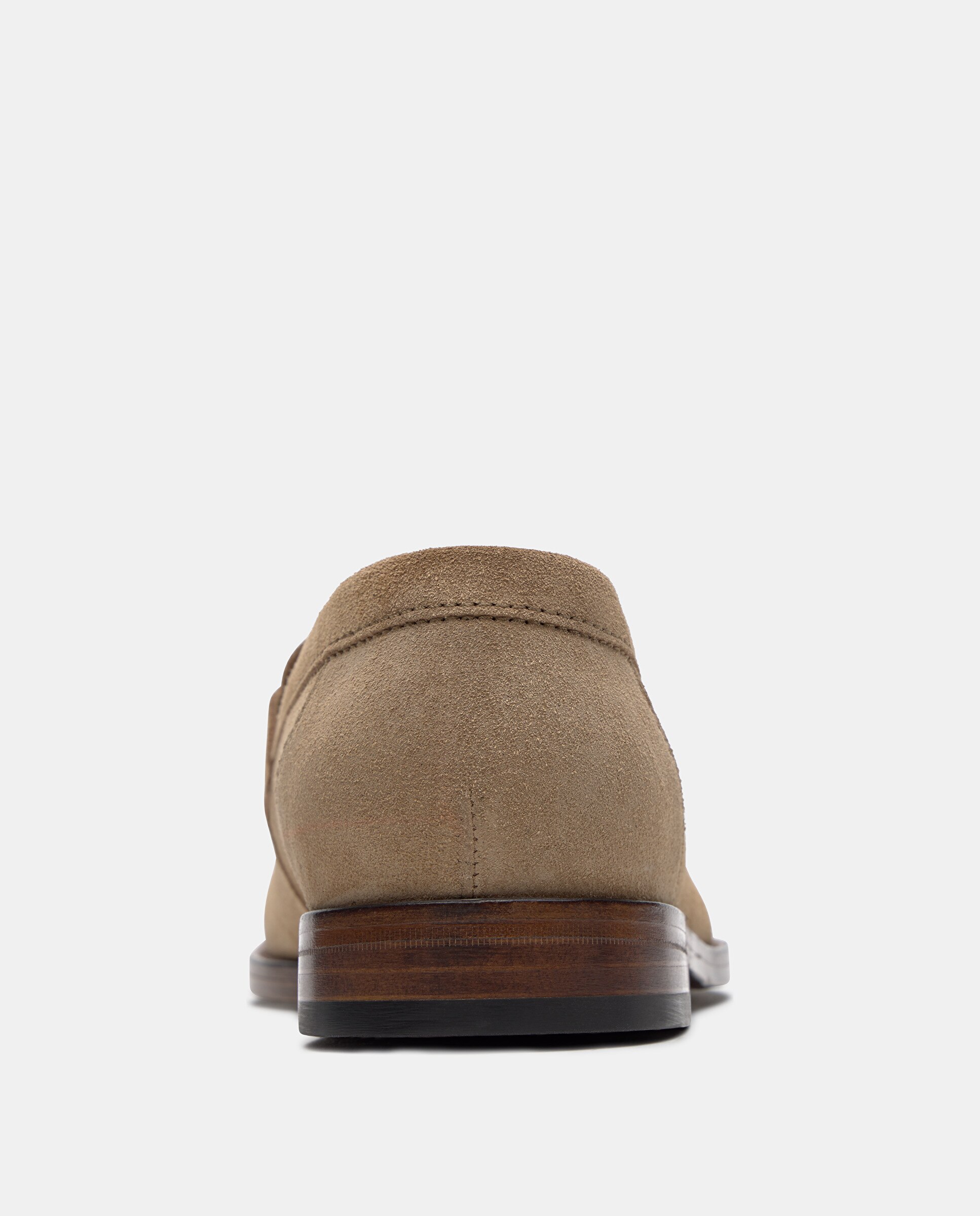 Mocassins de Camurça com Fita Castanho-claro-3