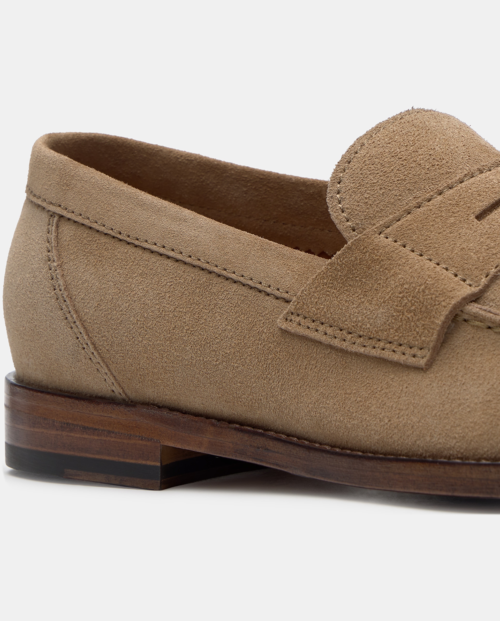 Mocassins de Camurça com Fita Castanho-claro-4