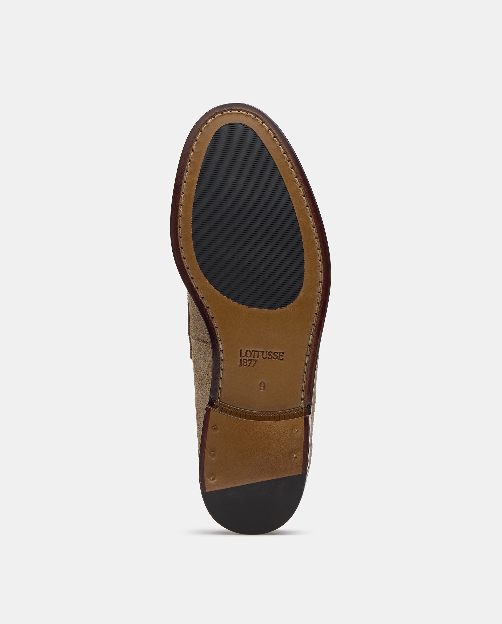 Mocassins de Camurça com Fita Castanho-claro-5