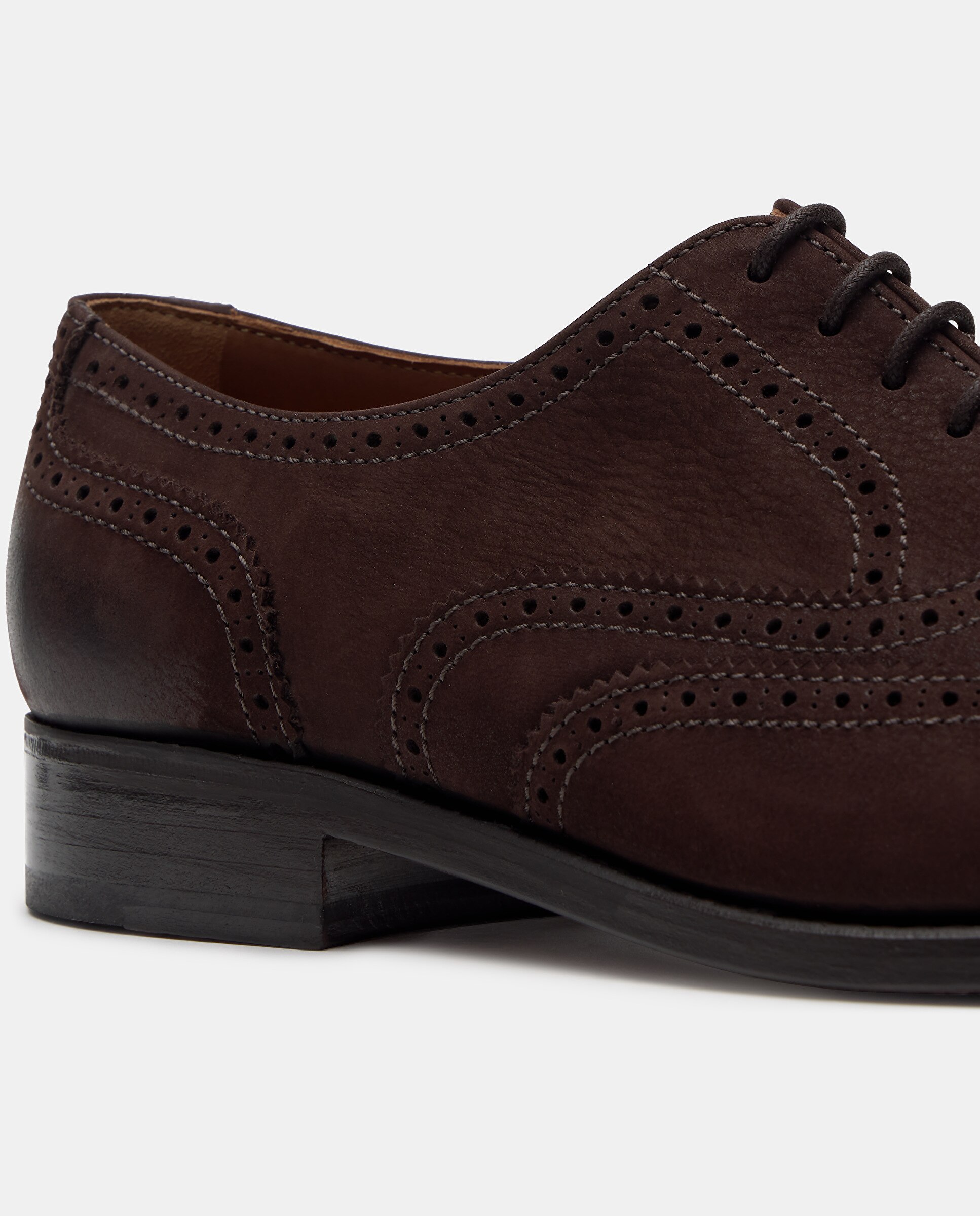 Sapato Oxford de Pele Nubuck Moca-4