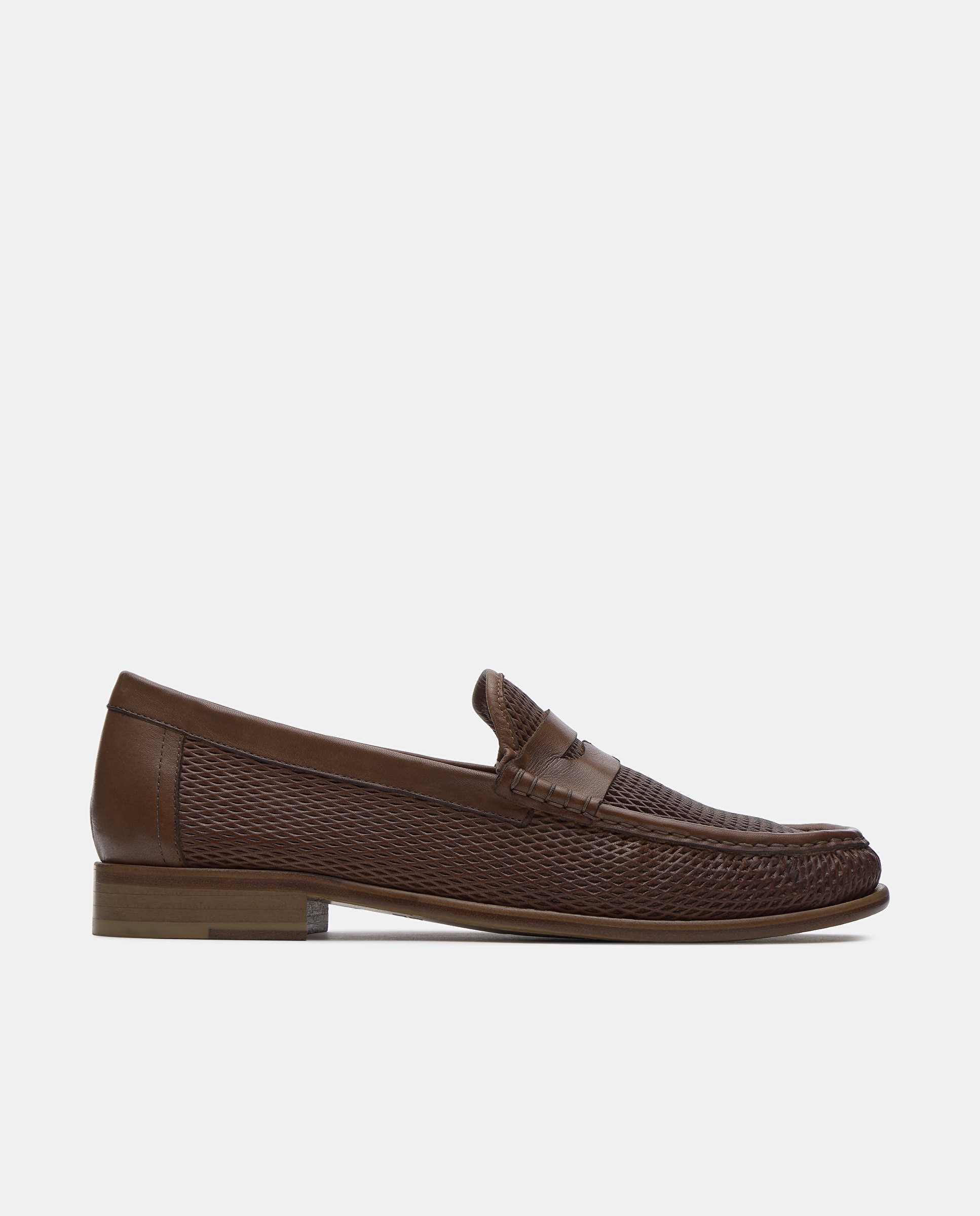 Imagem 0 de Mocassins Formais em Pele de Vitela Estampada