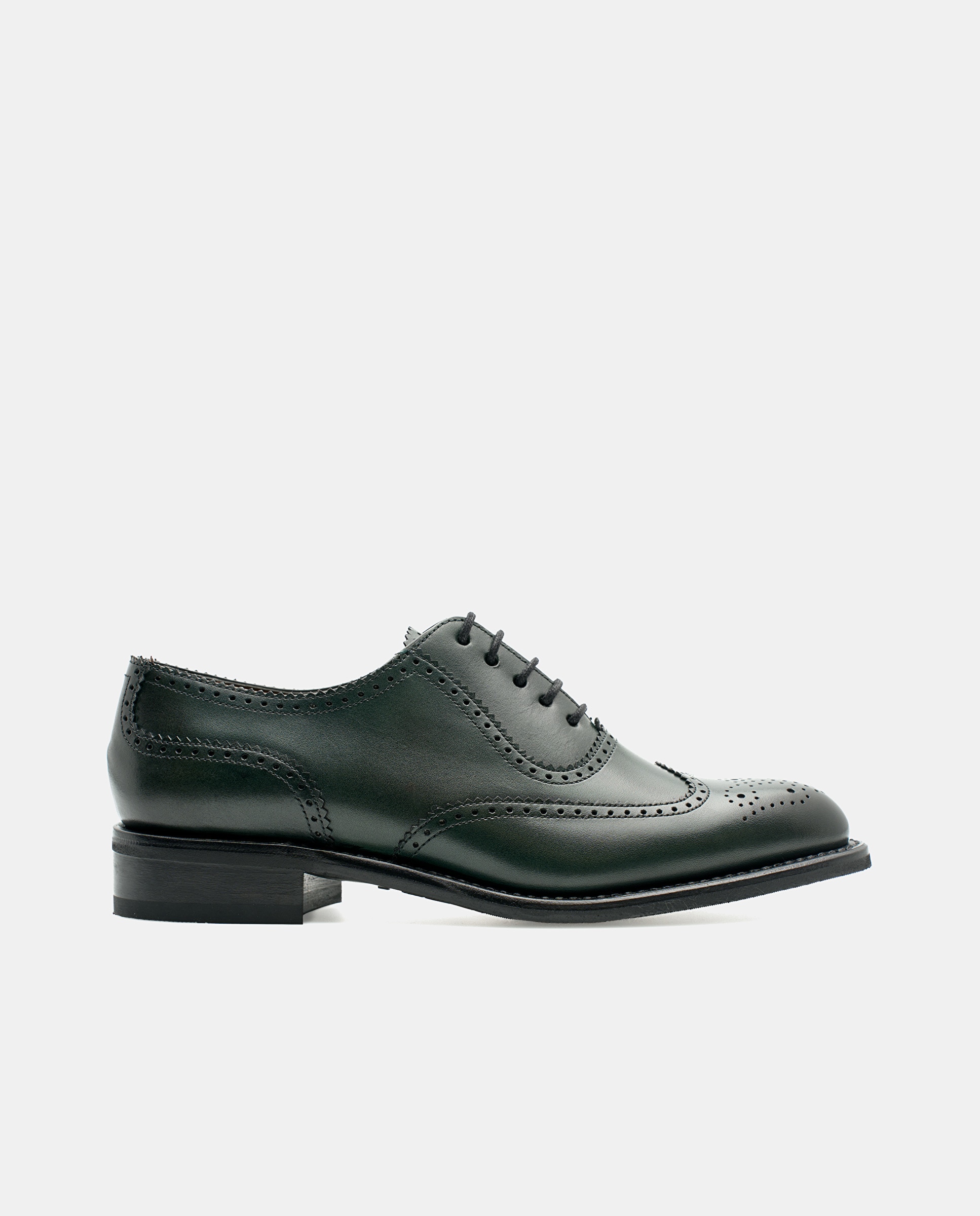 Imagem 0 de Sapatos de Atacadores Cambridge em Pele de Bovino em Verde