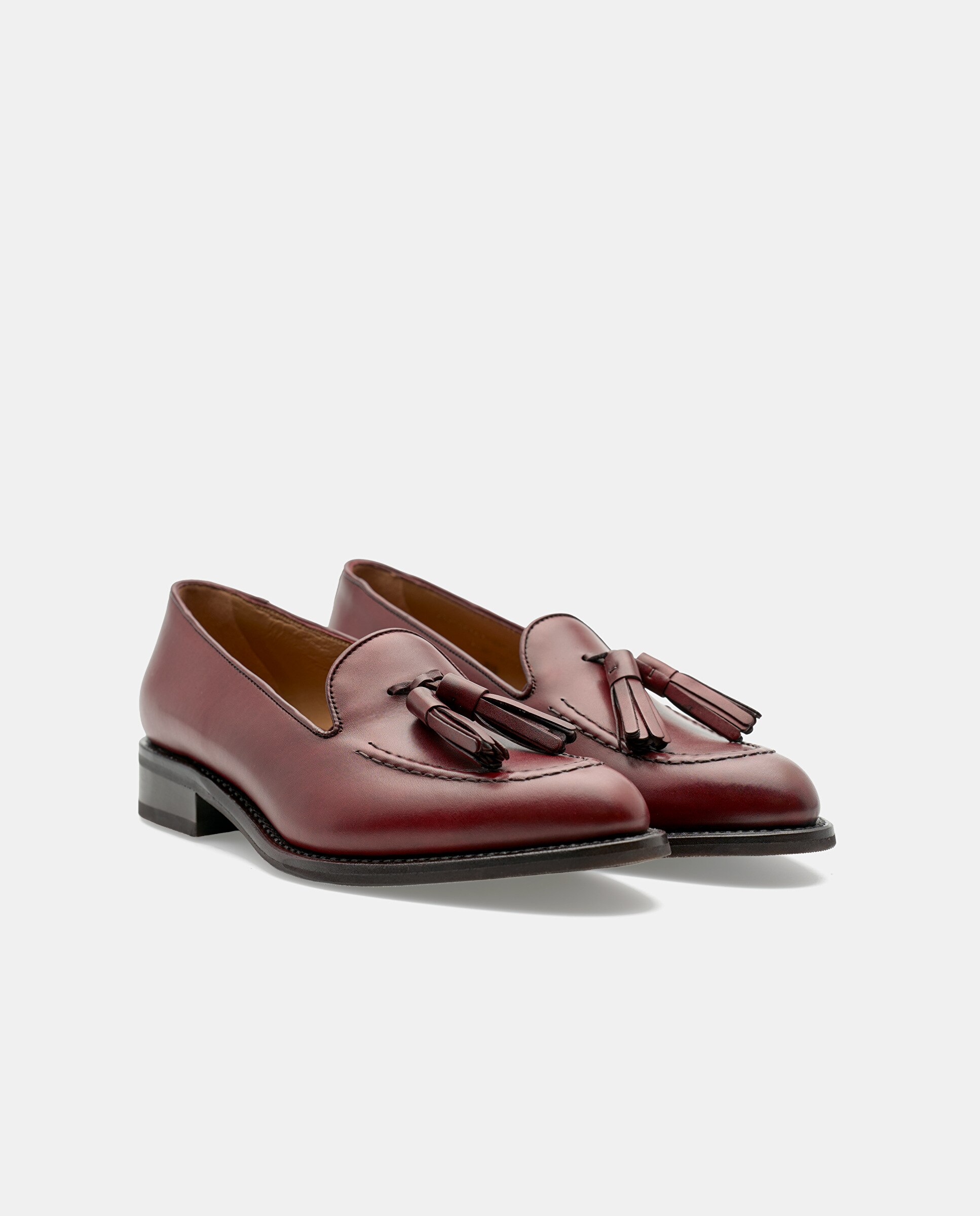 Mocassins Cambridge de Pele Bovino Bordeaux-2