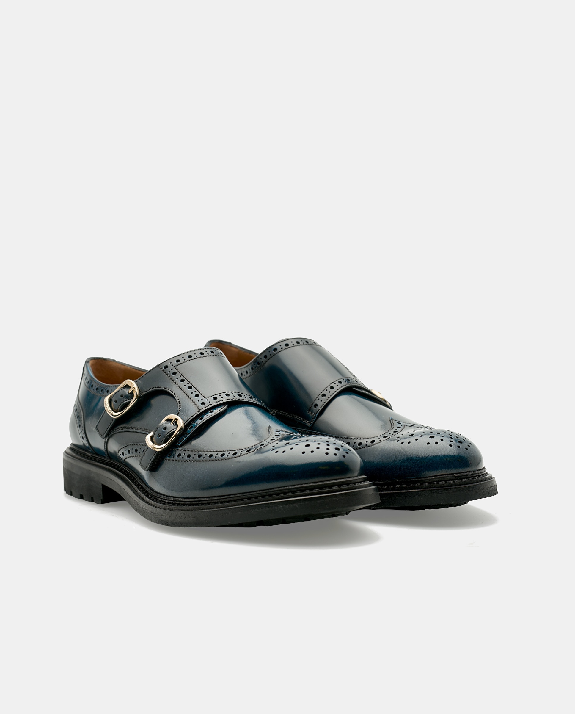 Bluchers Walton de Pele Azul Azul-2