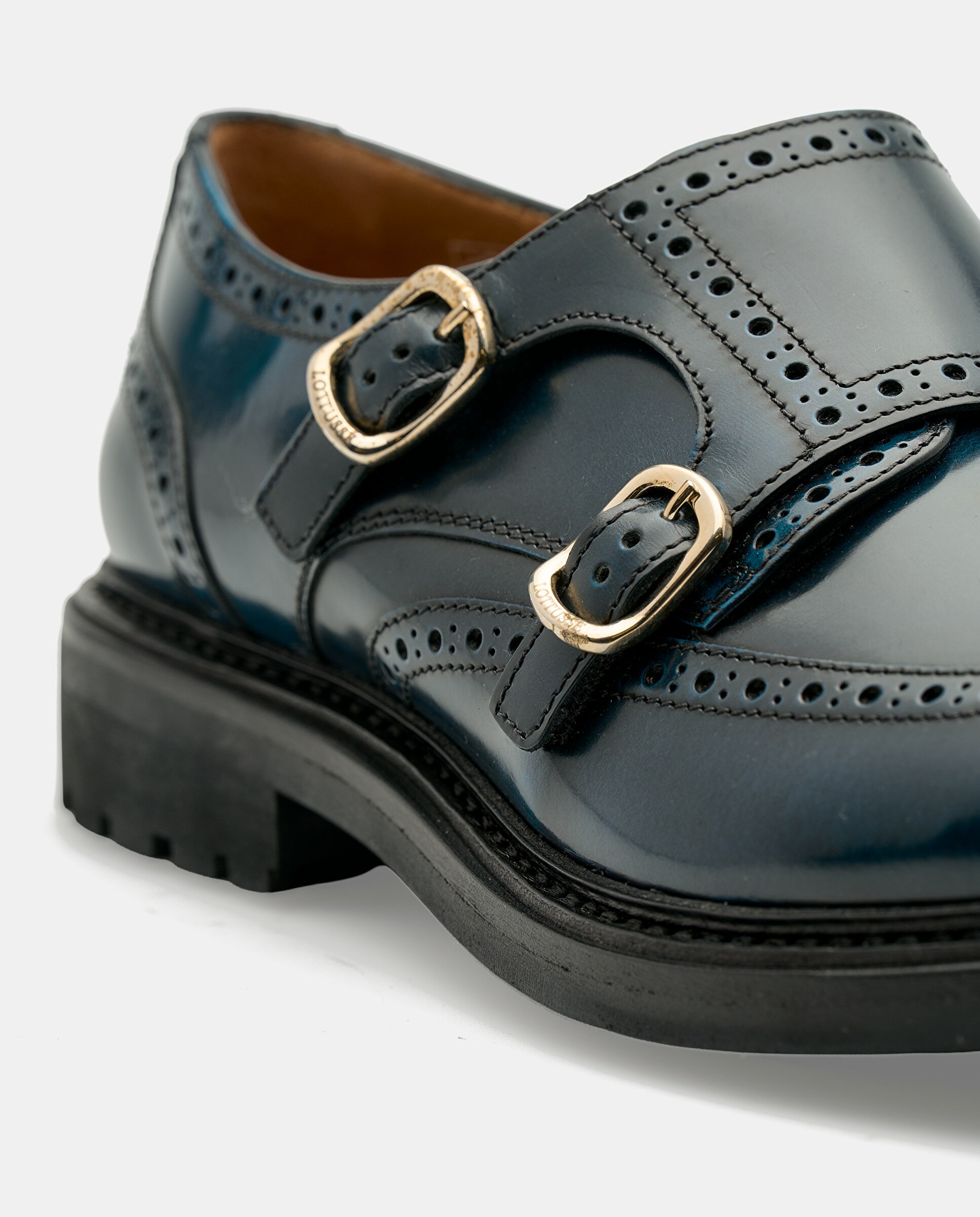 Bluchers Walton de Pele Azul Azul-4