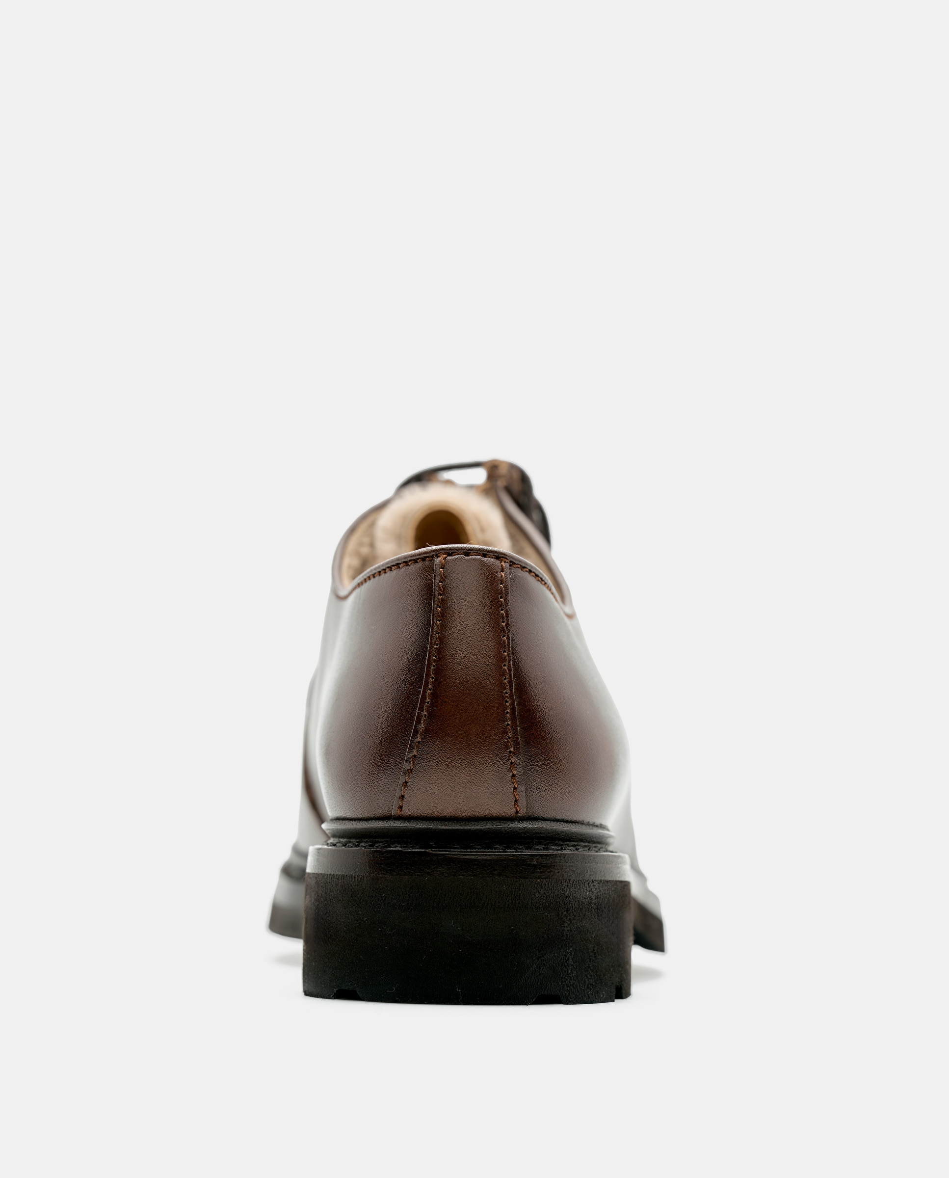 Sapatos de Cordões Walton em Pele Vermelho Bordeaux-3