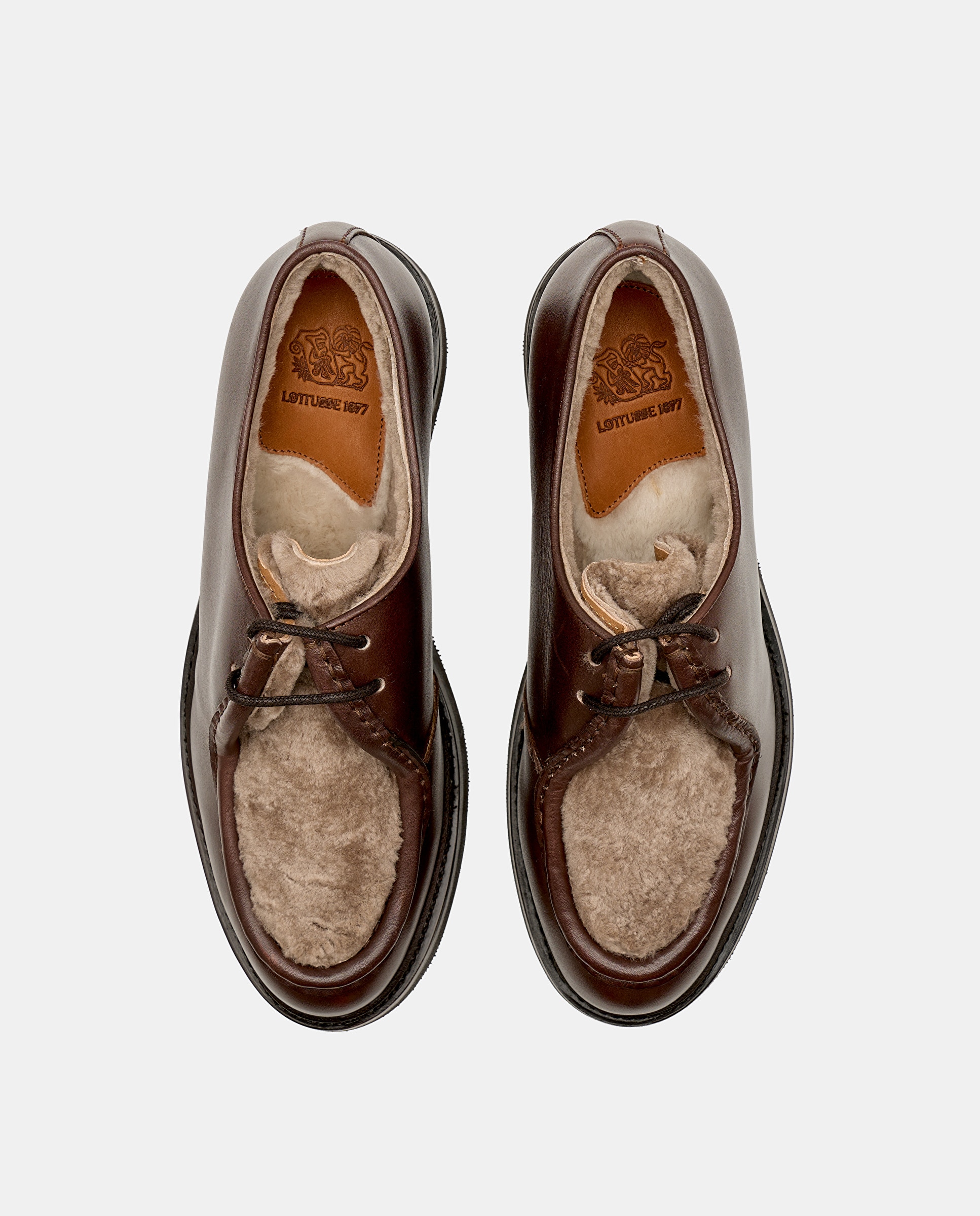 Sapatos de Cordões Walton em Pele Vermelho Bordeaux-6