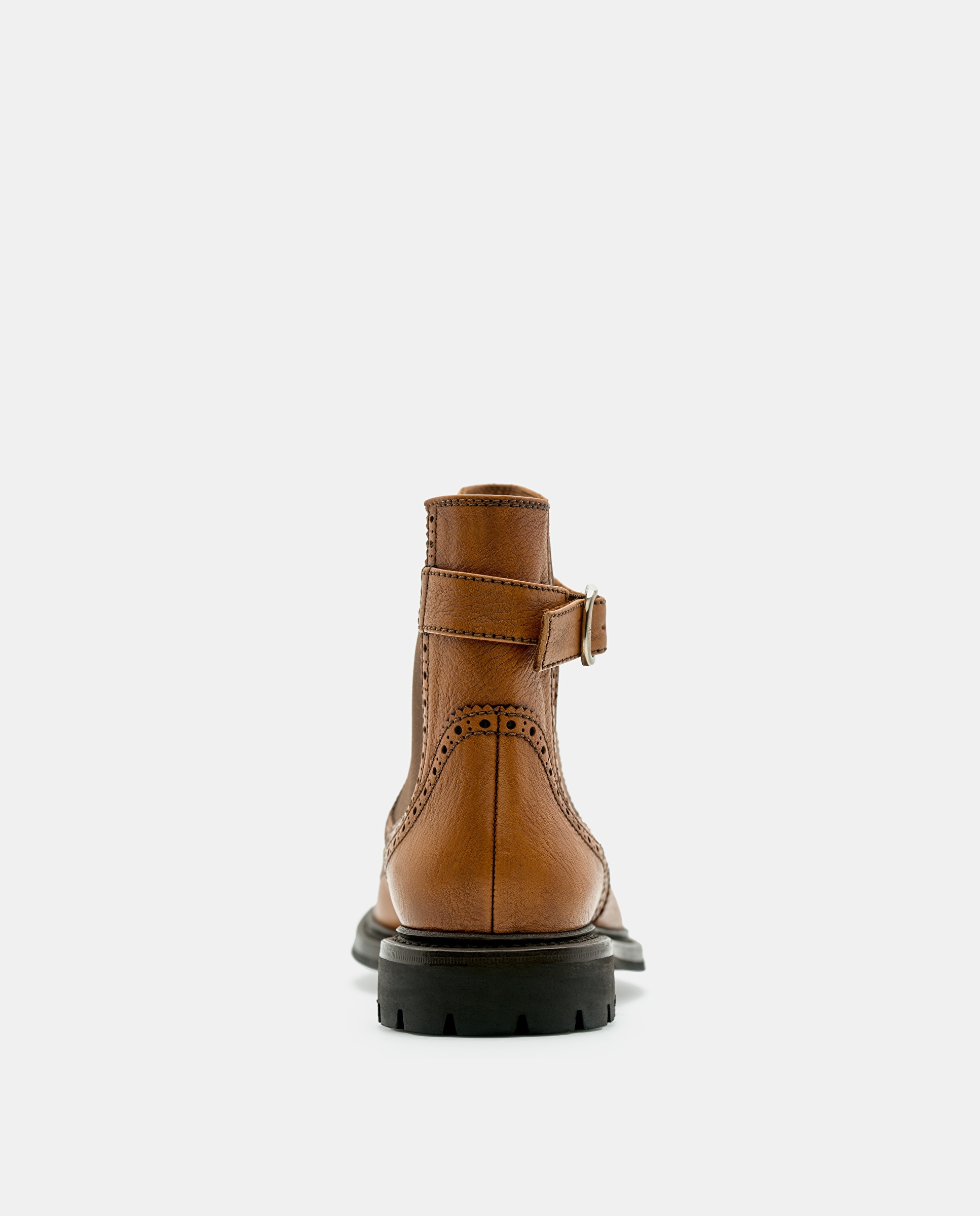 Botins Walton em Pele de Bovino em Castanho Castanho-3