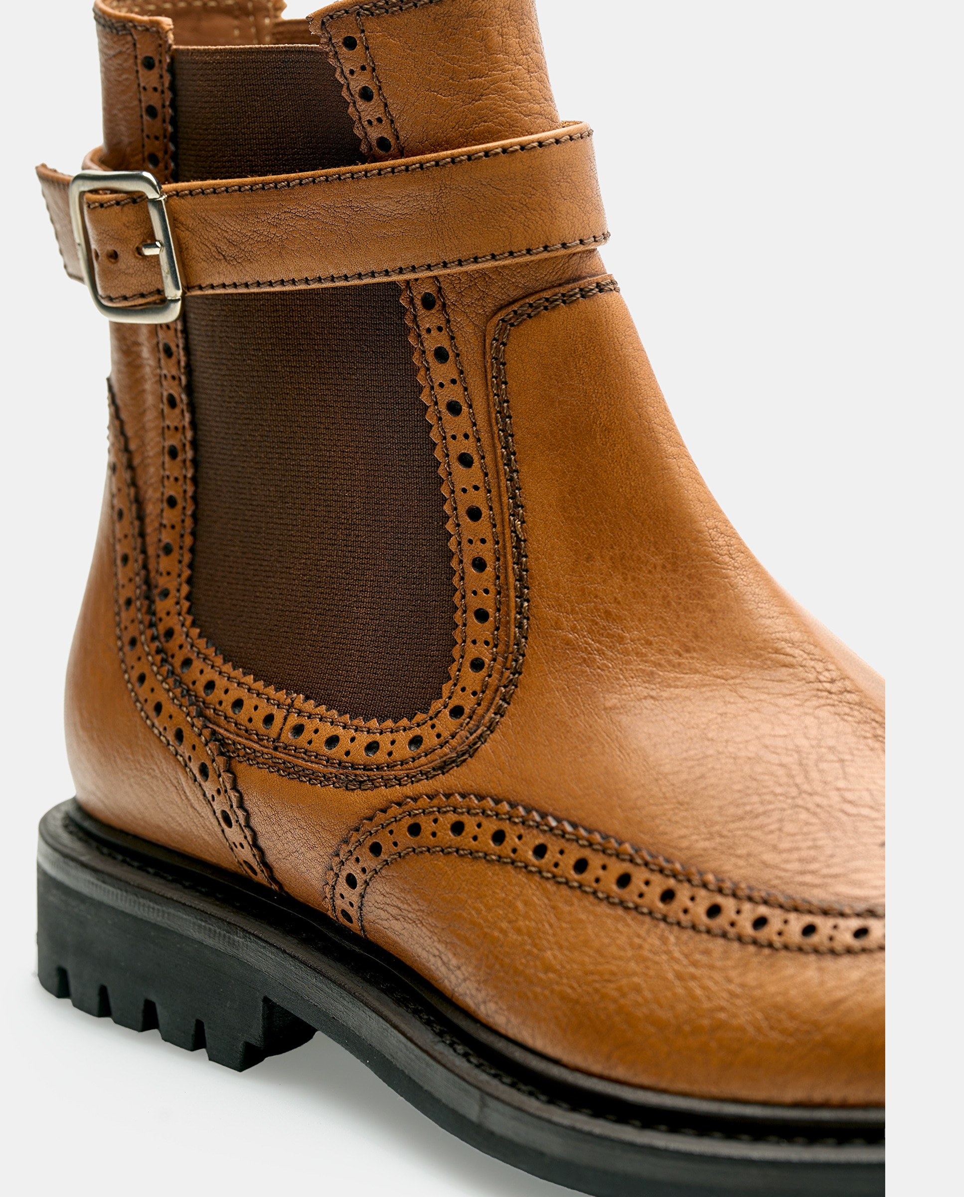 Botins Walton em Pele de Bovino em Castanho Castanho-4