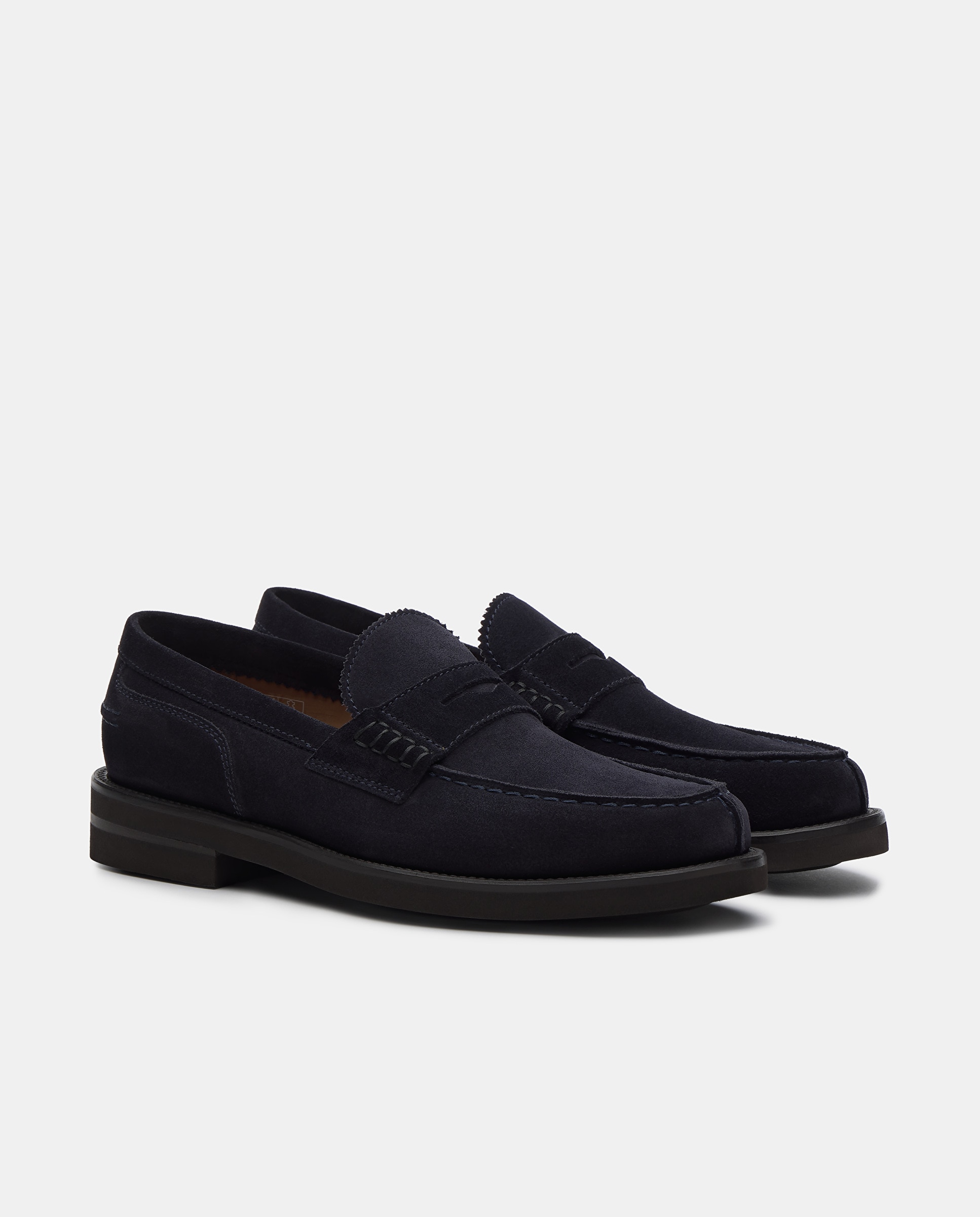 Mocassins Daytona de Pele de Bovino Azul-marinho-2