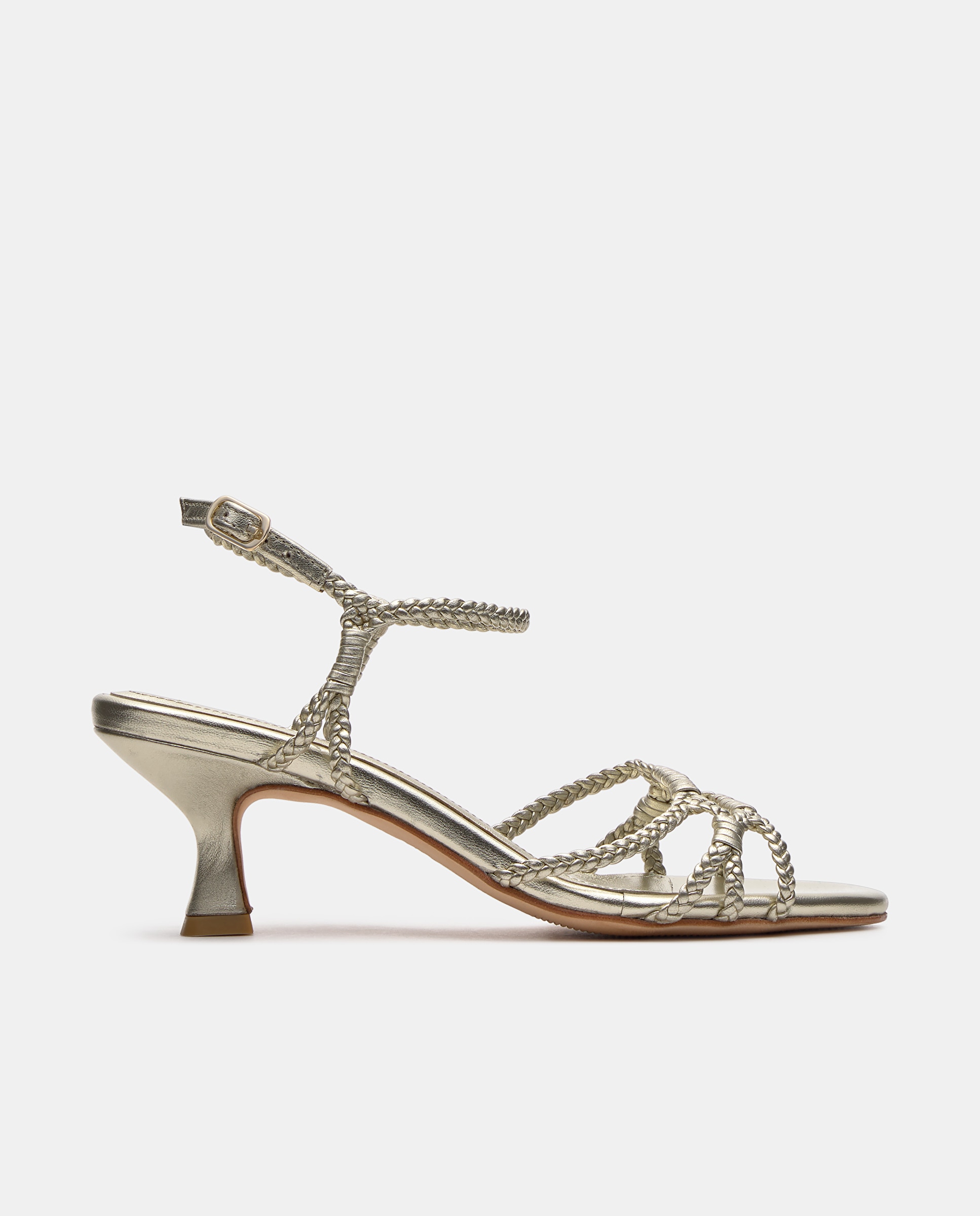 Imagem 0 de Sandálias de Salto de Tiras Edit de Pele