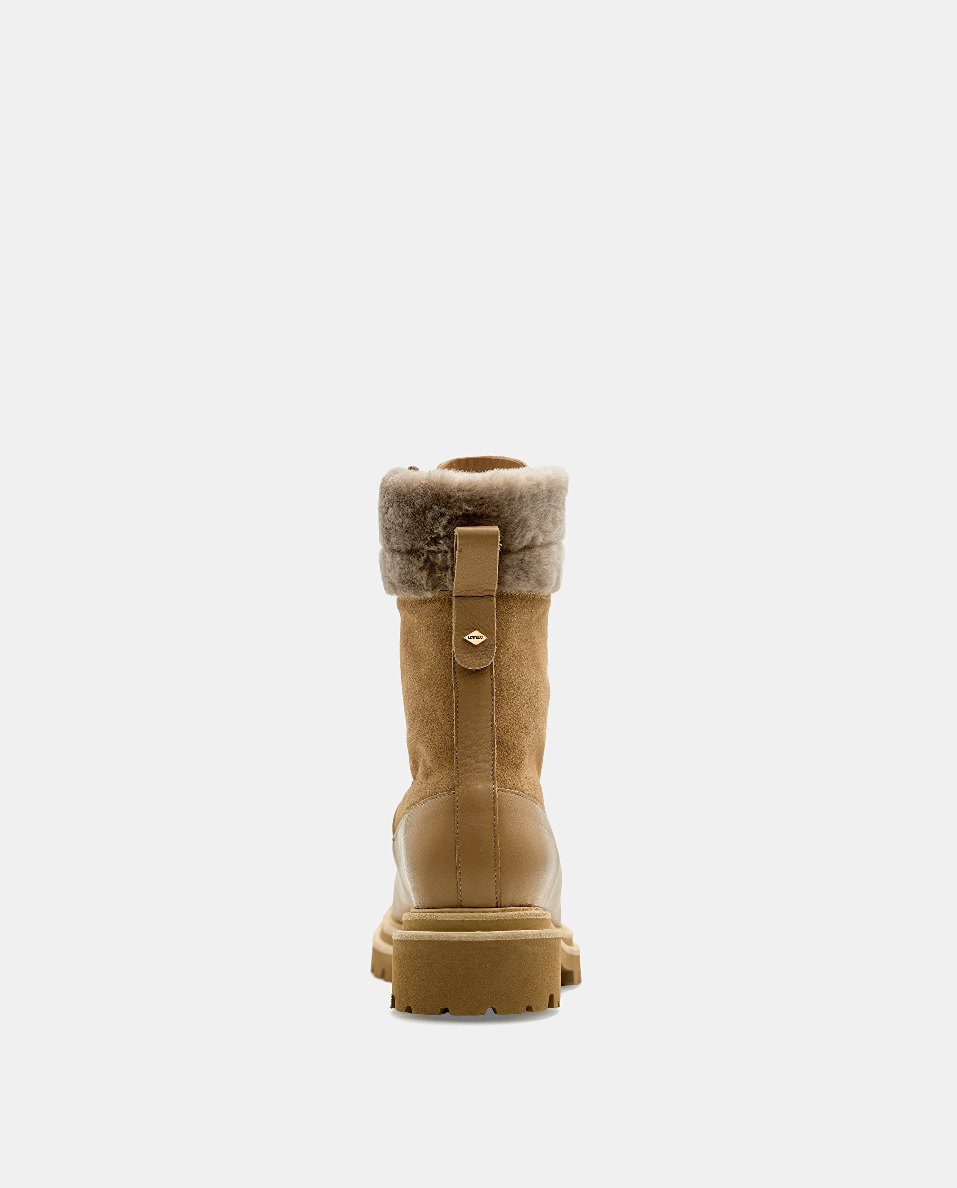 Botas Biker Covent de Pele de Bovino Natural Natural-3