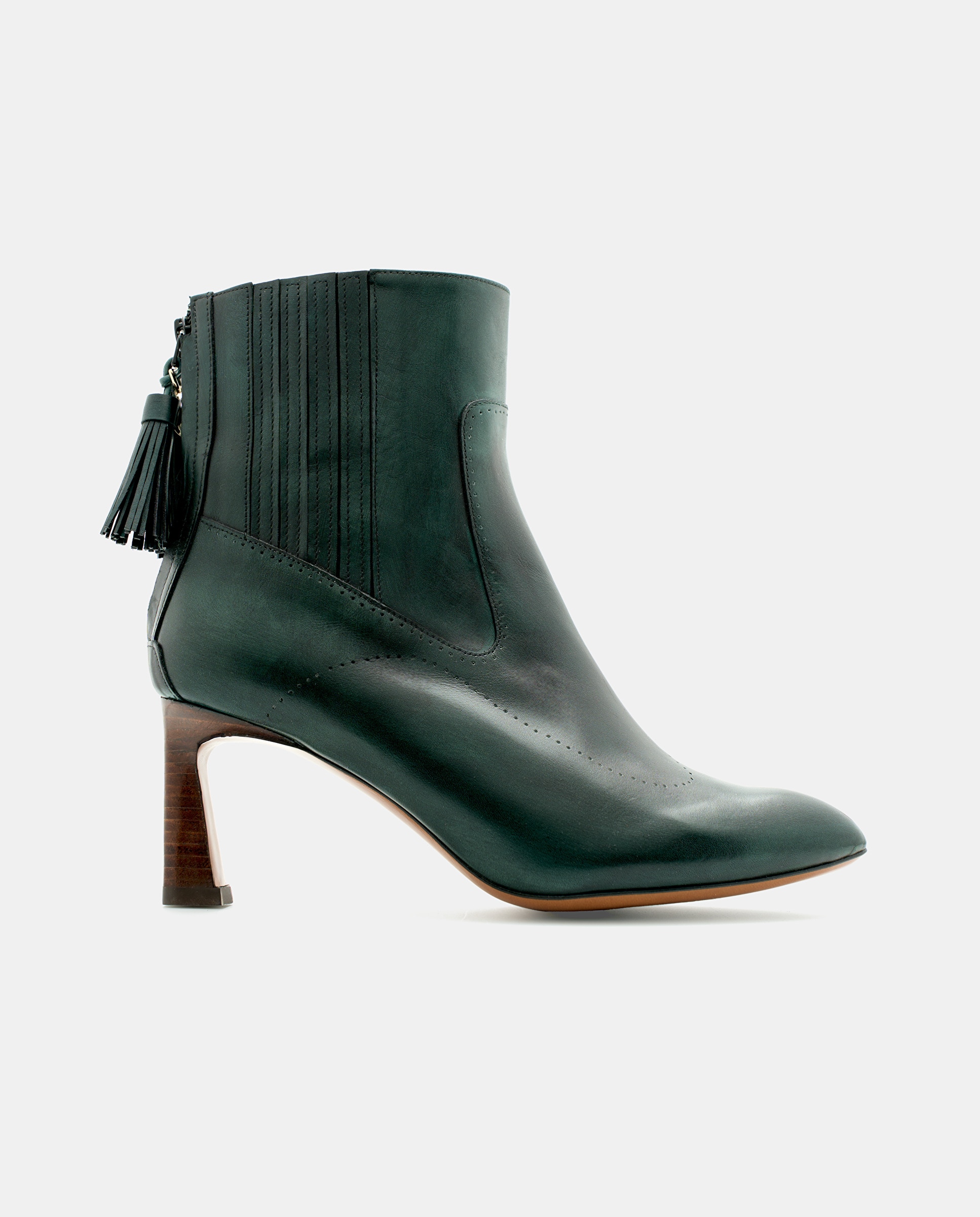 Imagem 0 de Botins Smithson de Pele de Bovino em Preto