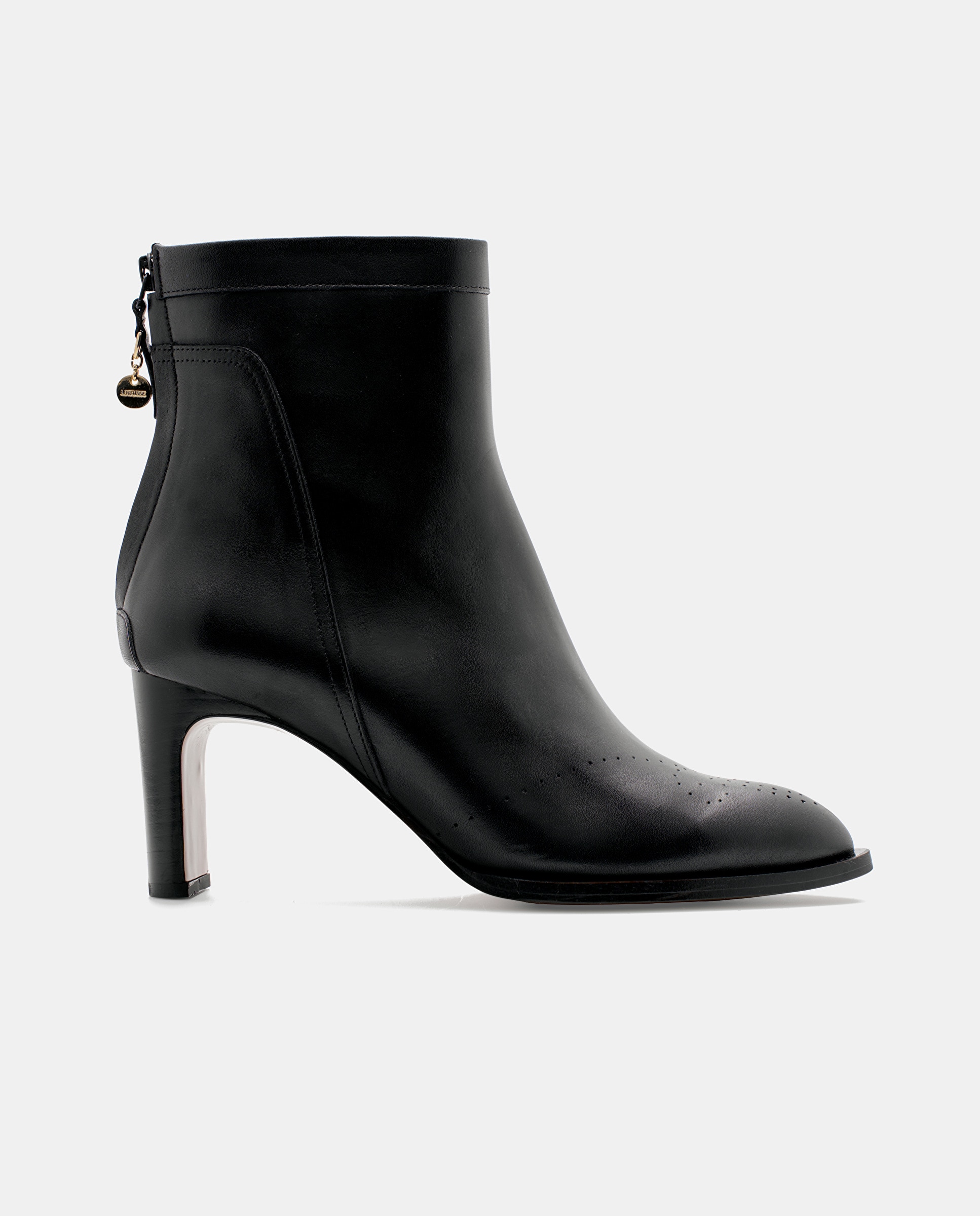 Imagem 0 de Botins Smithson de Pele de Bovino em Preto