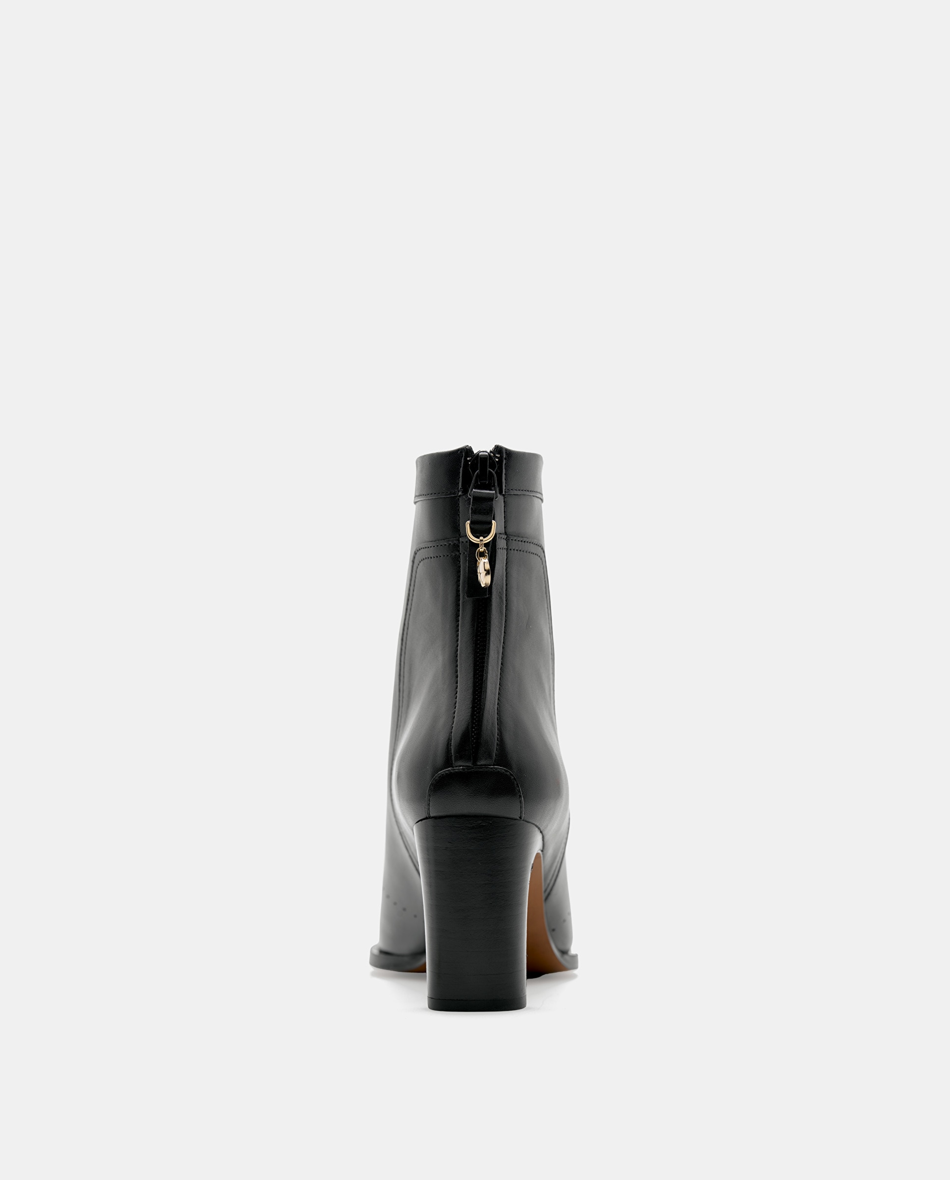 Botins Smithson de Pele de Bovino em Preto Preto-3