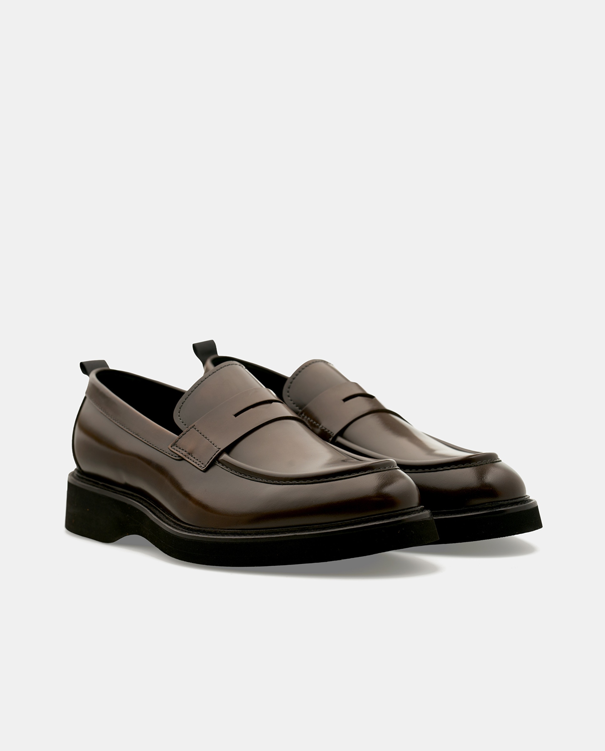 Mocassins Formais Luca de Pele Bovino Antracite-2